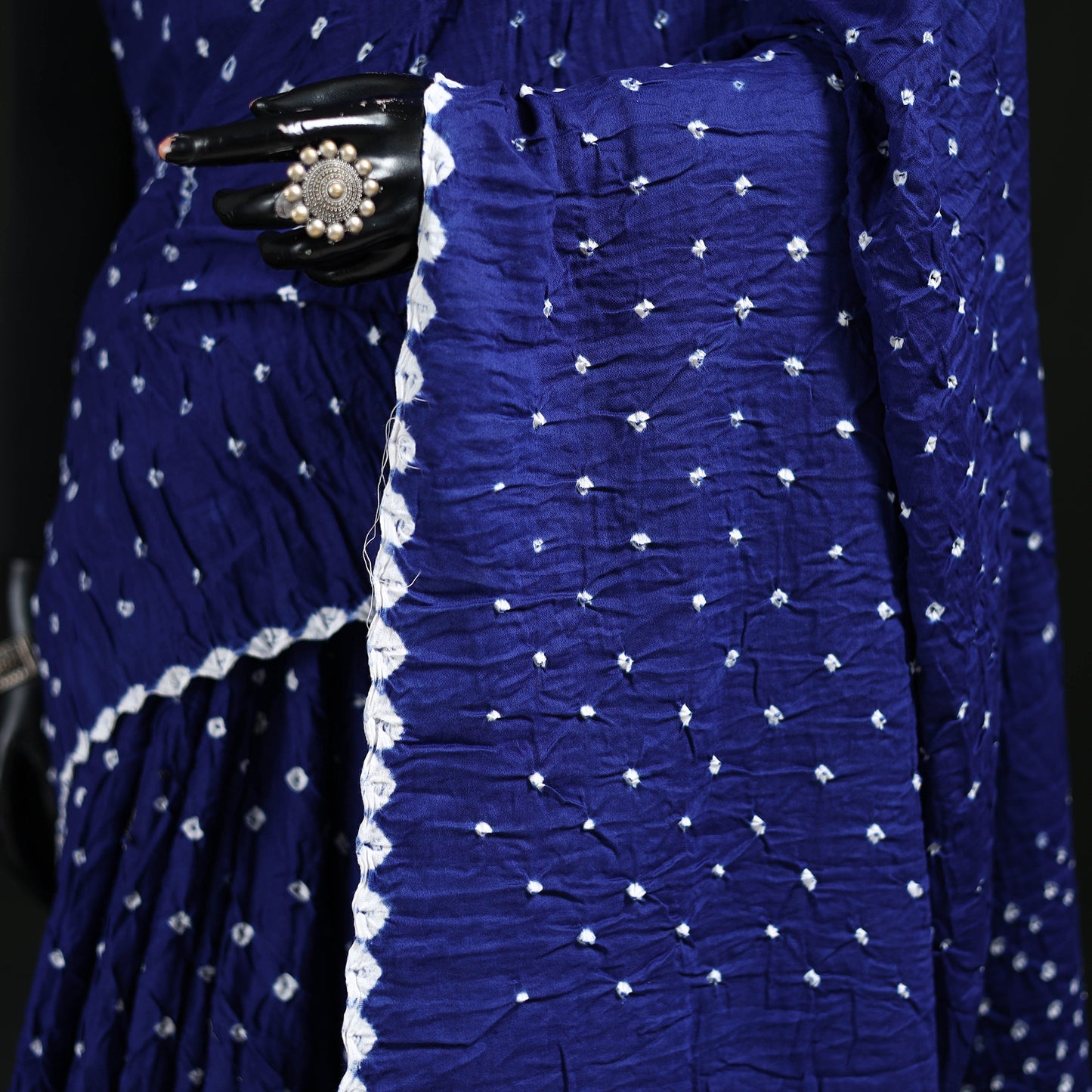 Kutch Bandhani Tie-Dye Cotton Saree 105