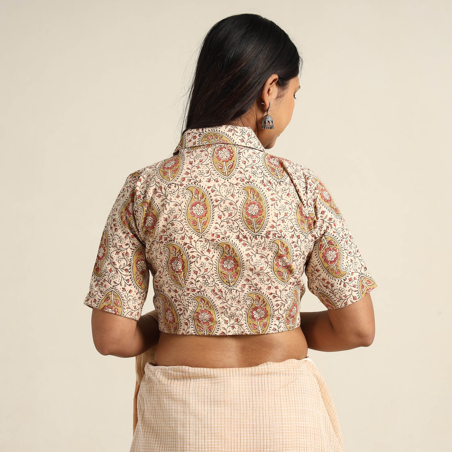 kalamkari stitched blouse