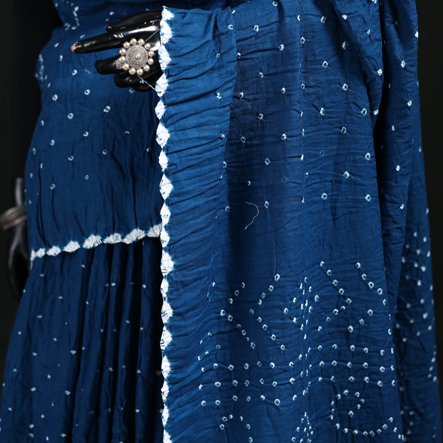 Kutch Bandhani Tie-Dye Cotton Saree 106