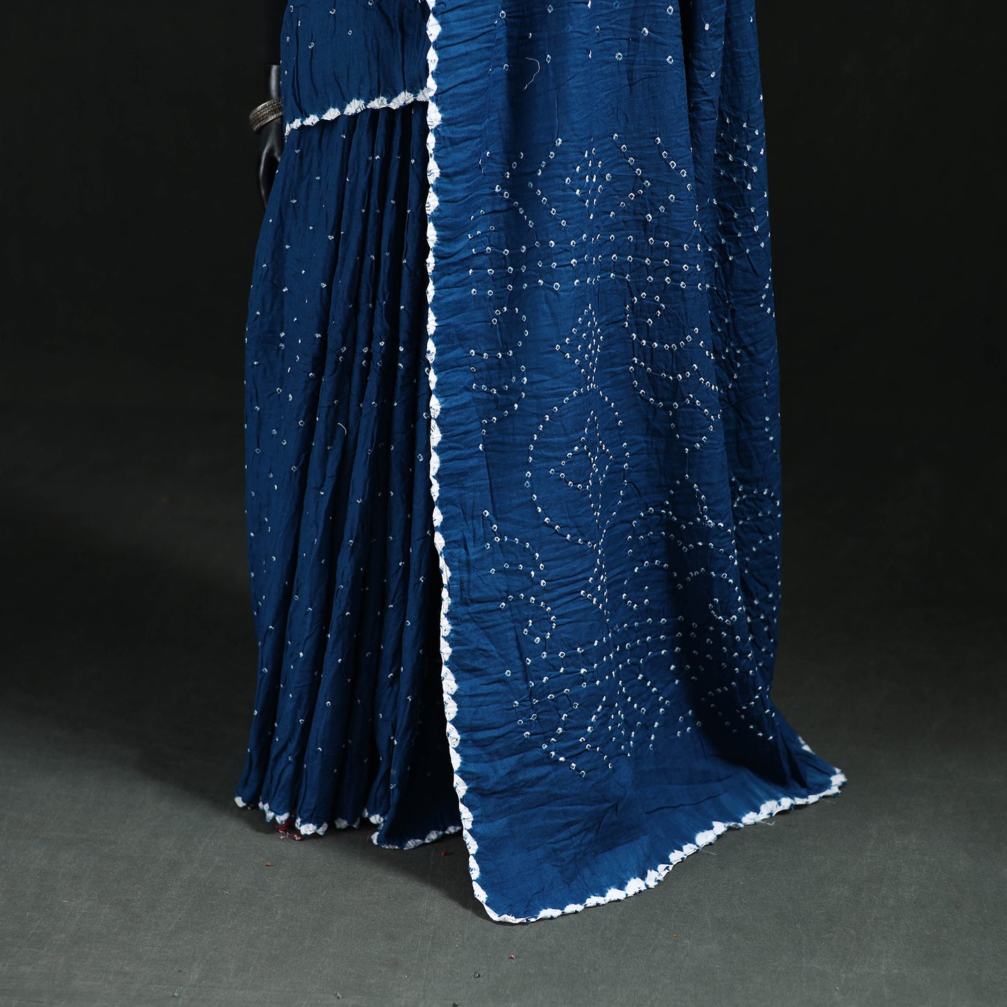Kutch Bandhani Tie-Dye Cotton Saree 106