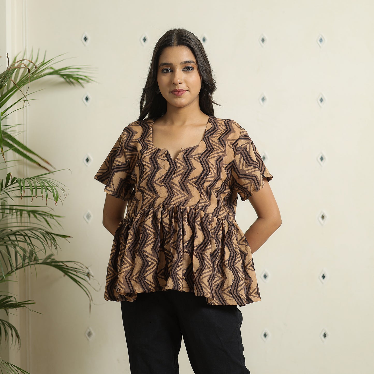Ajrakh Crop Top