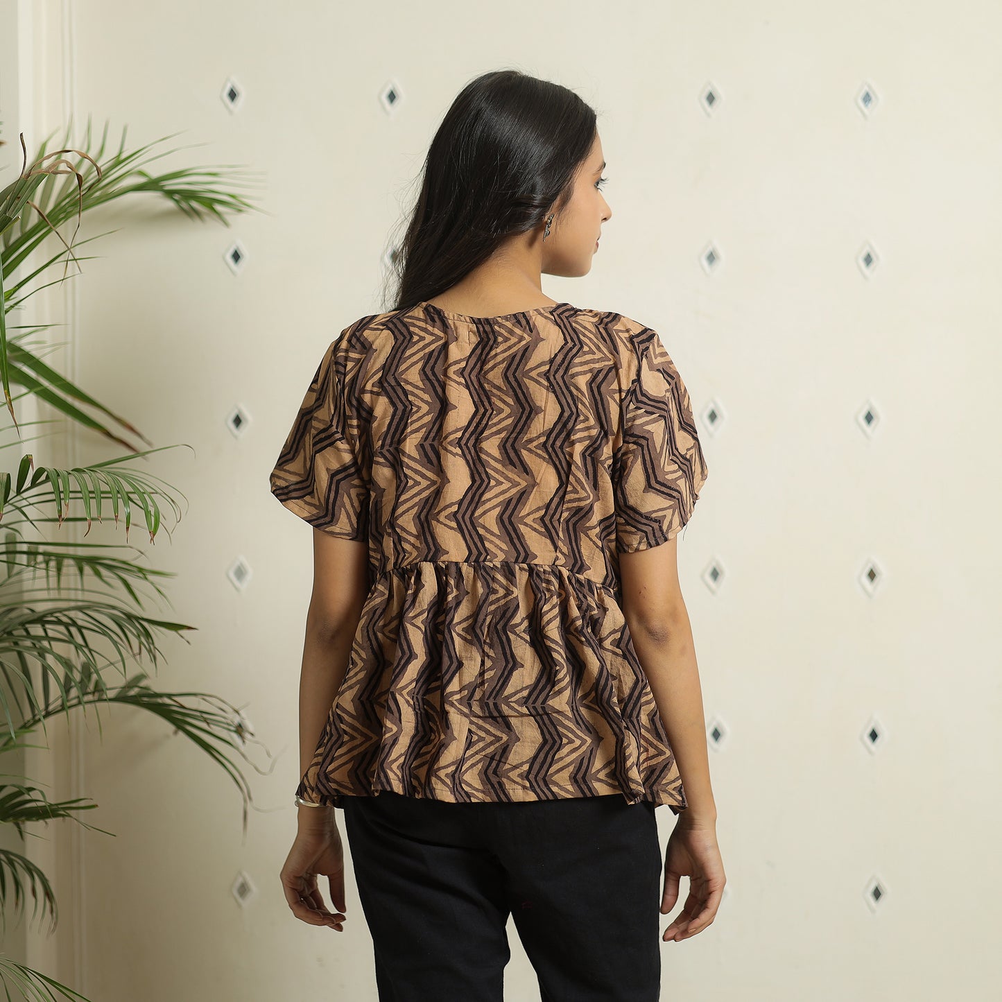 Ajrakh Crop Top