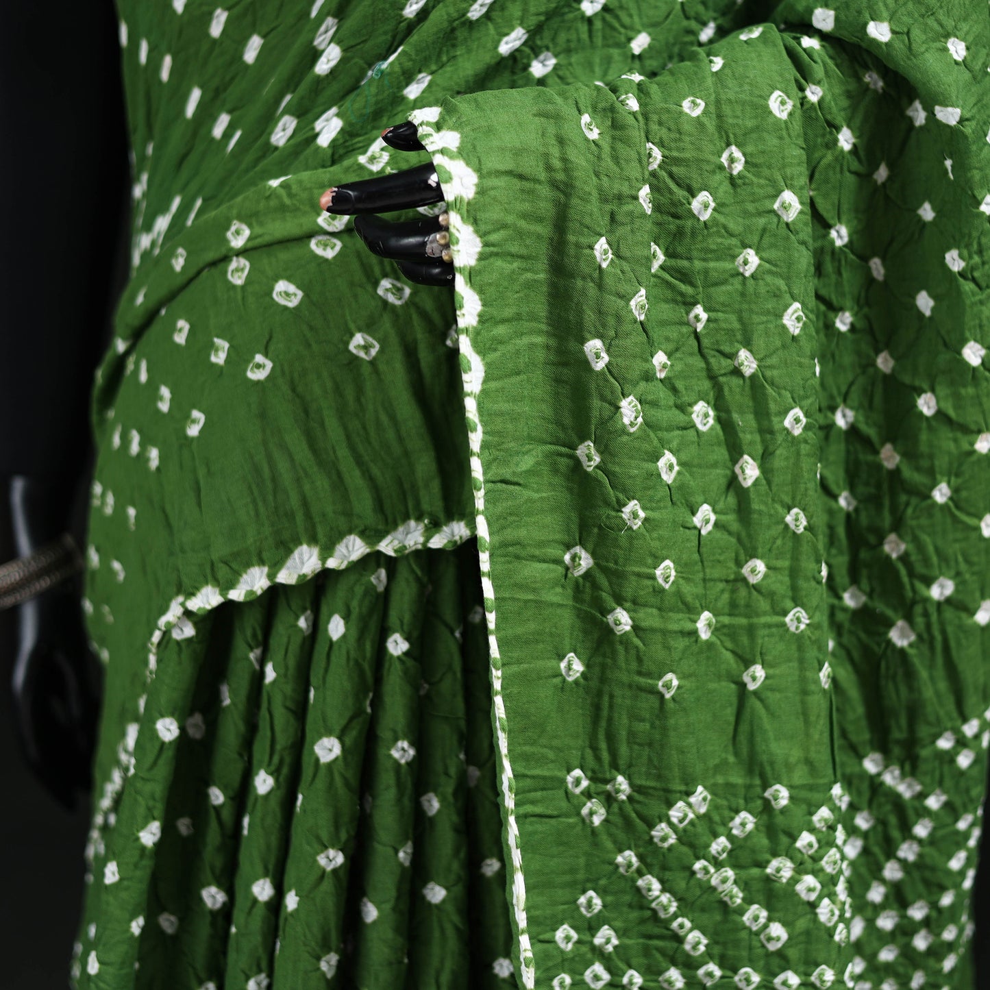 Kutch Bandhani Tie-Dye Cotton Saree 109