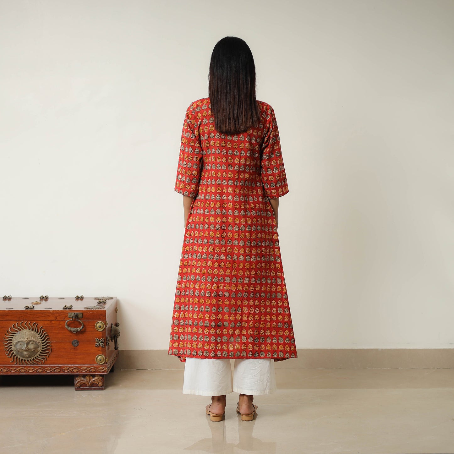 Buy Natural Dyed Block Print Cotton Kalamkari Kurta