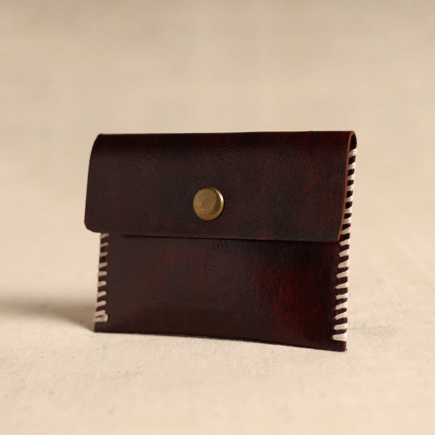 Traditional Kutch Hand Embroidery Leather Card Holder 76