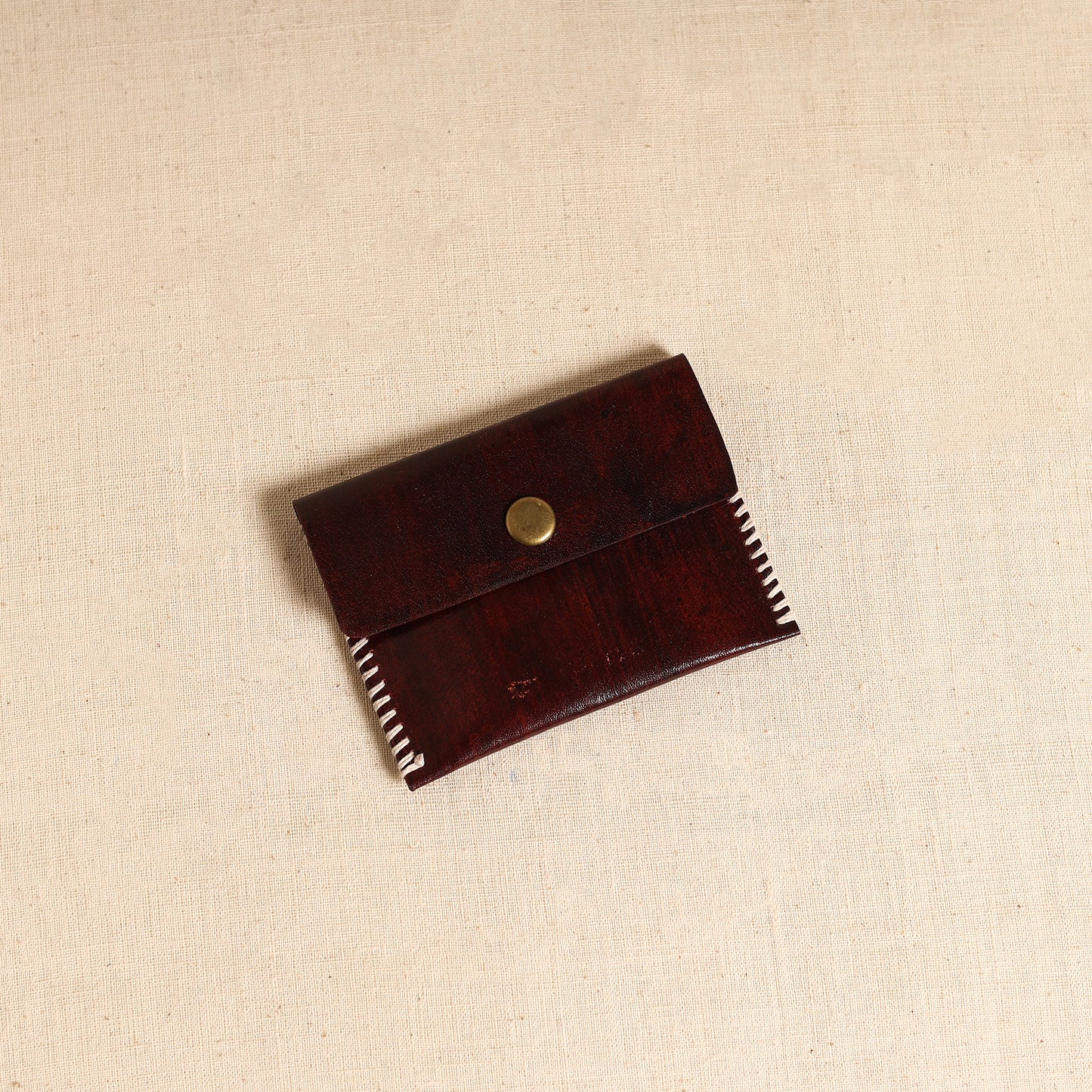 Traditional Kutch Hand Embroidery Leather Card Holder 76