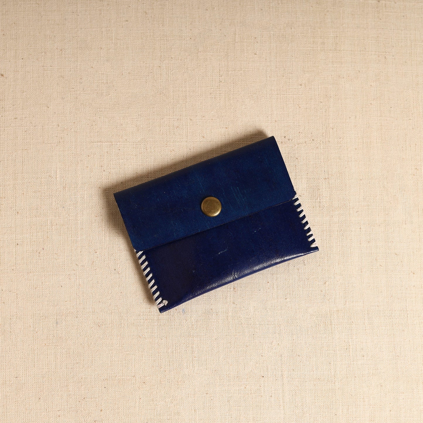 Traditional Kutch Hand Embroidery Leather Card Holder 74