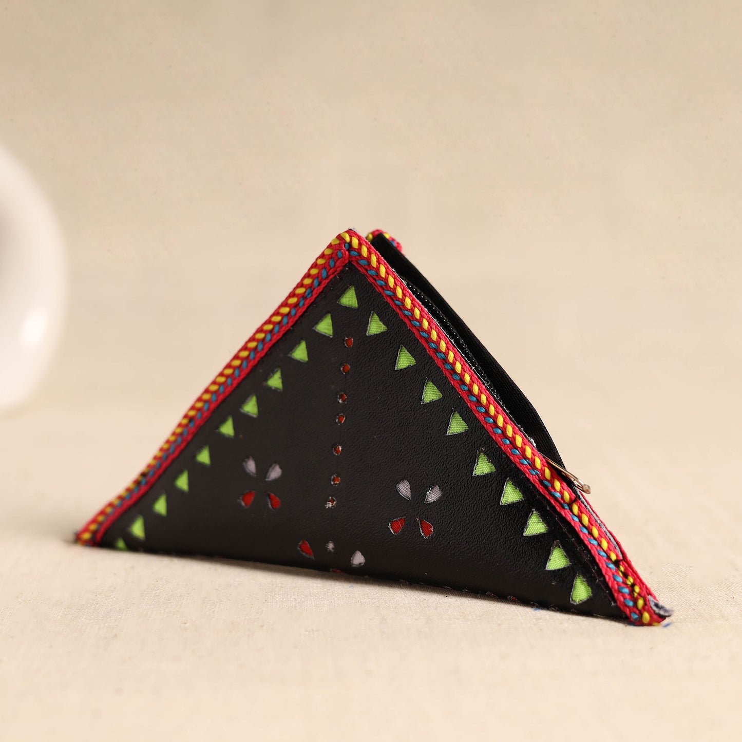 Traditional Kutch Leather Clutch / Wallet 84