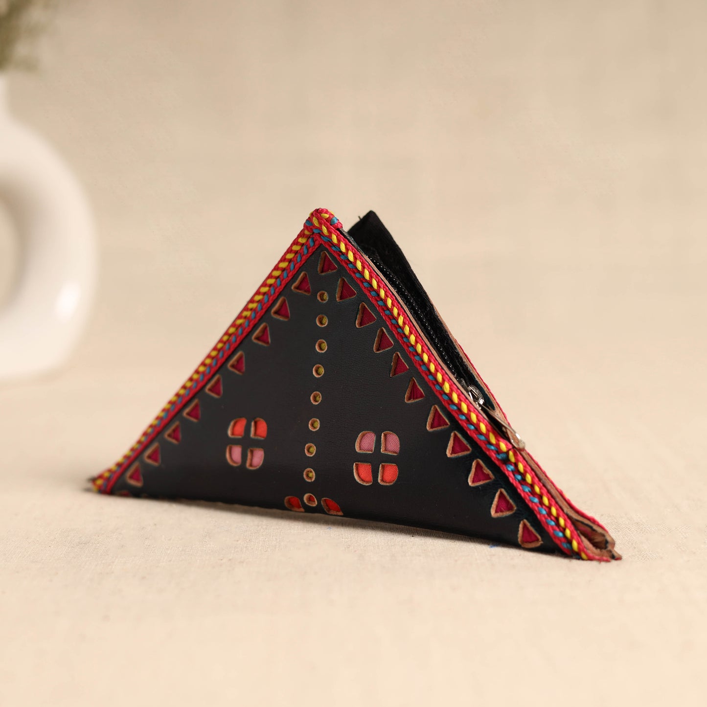 Traditional Kutch Leather Clutch / Wallet 86