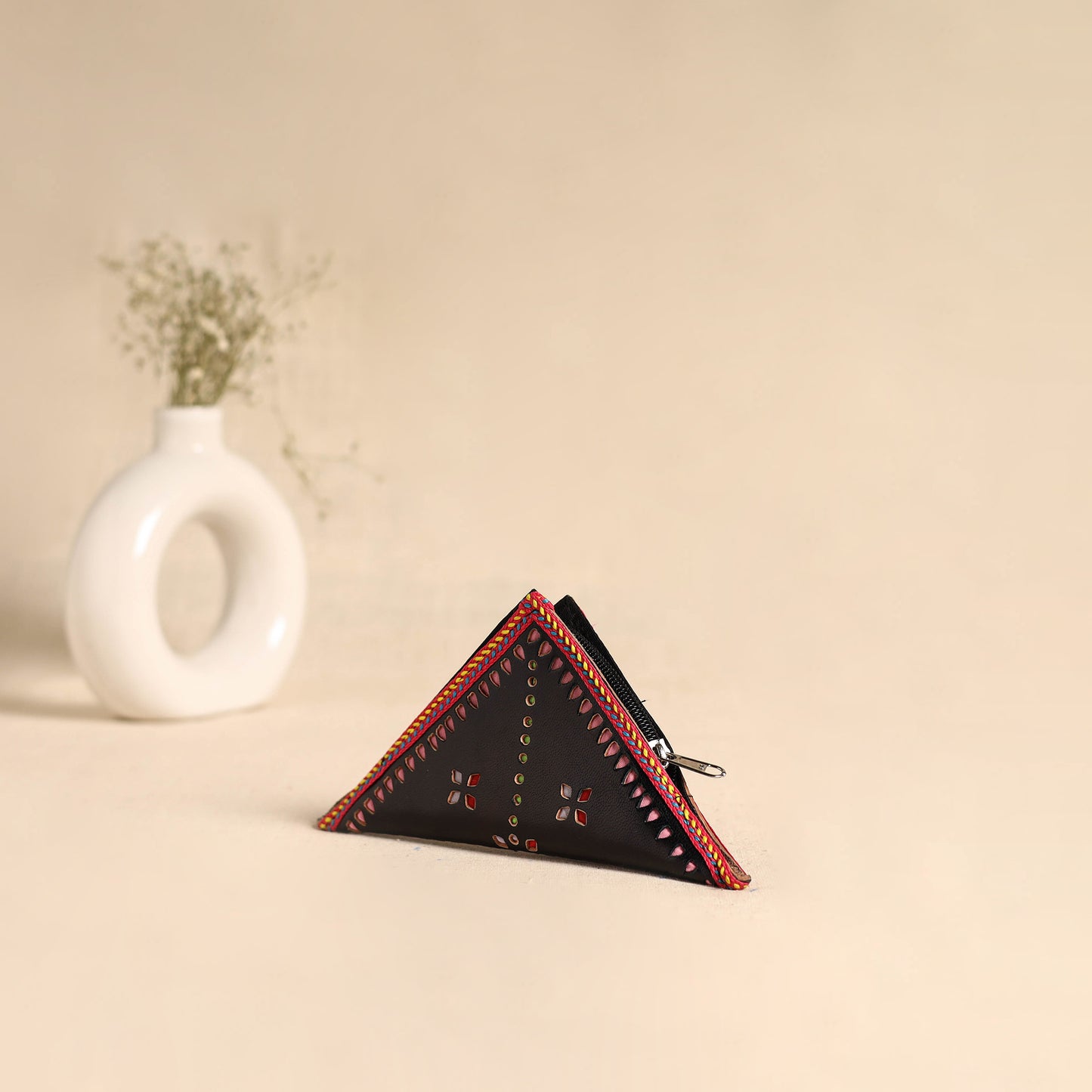 Traditional Kutch Leather Clutch / Wallet 92