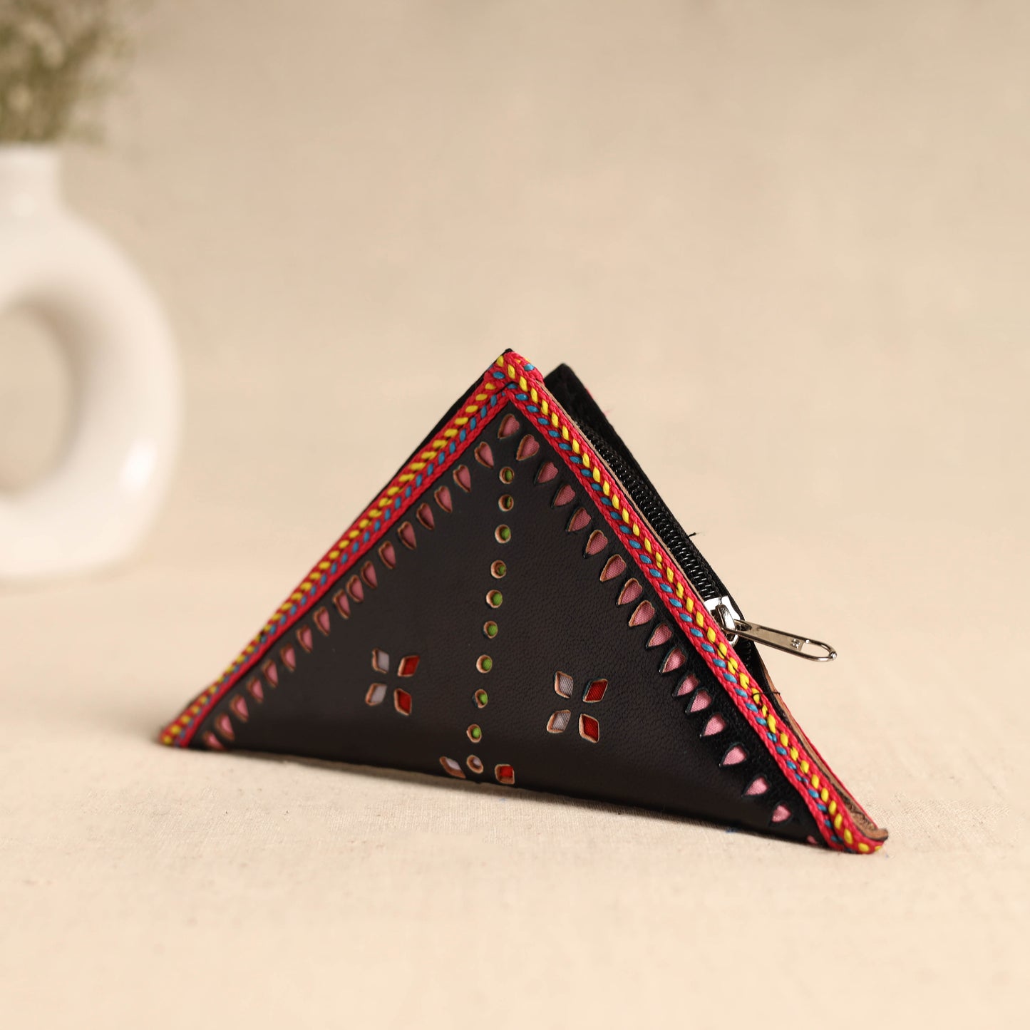Traditional Kutch Leather Clutch / Wallet 92