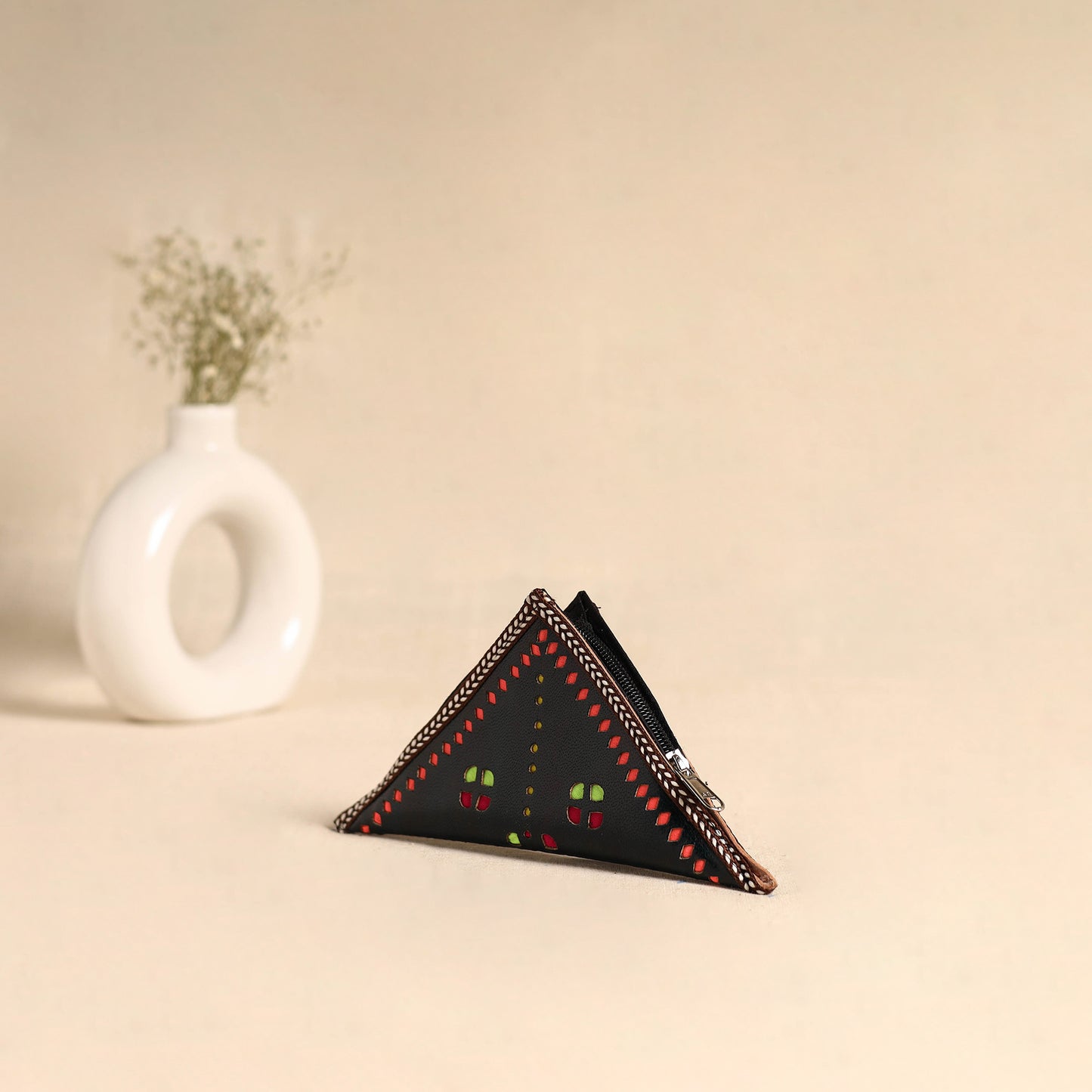 Traditional Kutch Leather Clutch / Wallet 94