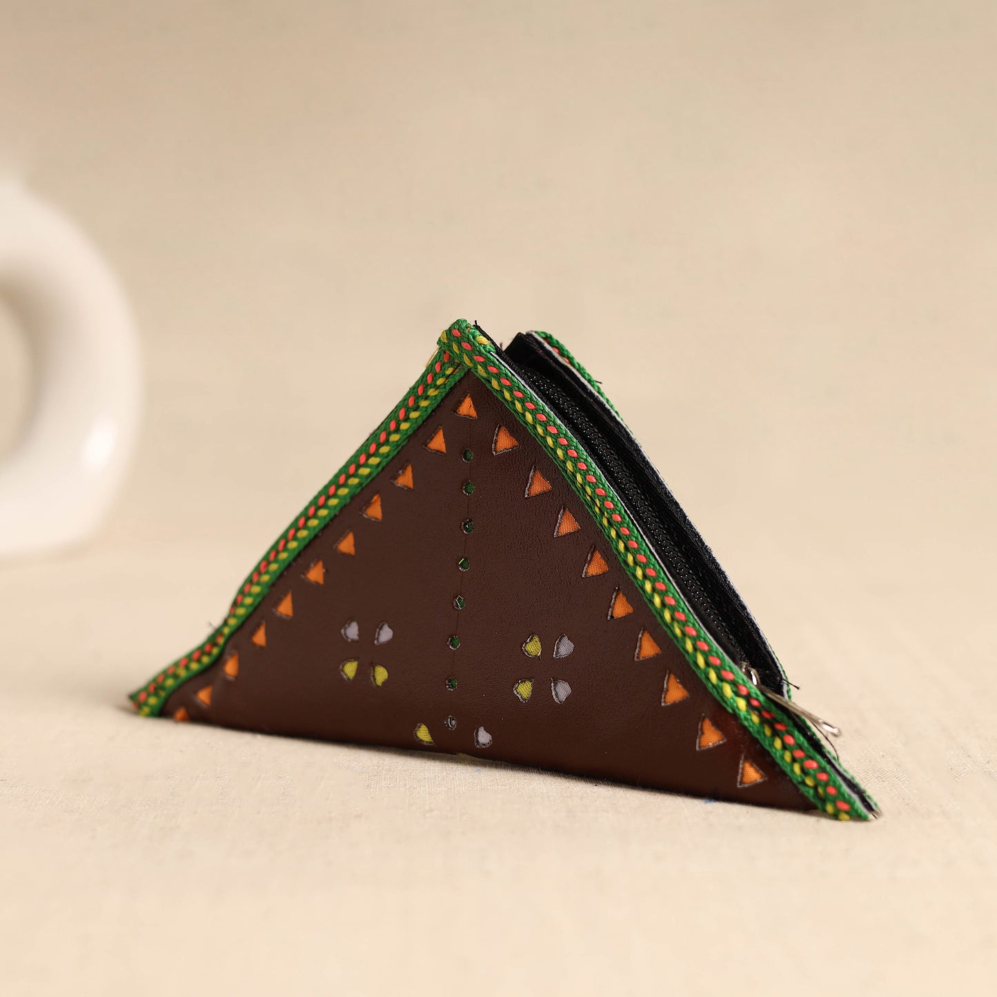 Traditional Kutch Leather Clutch / Wallet 95