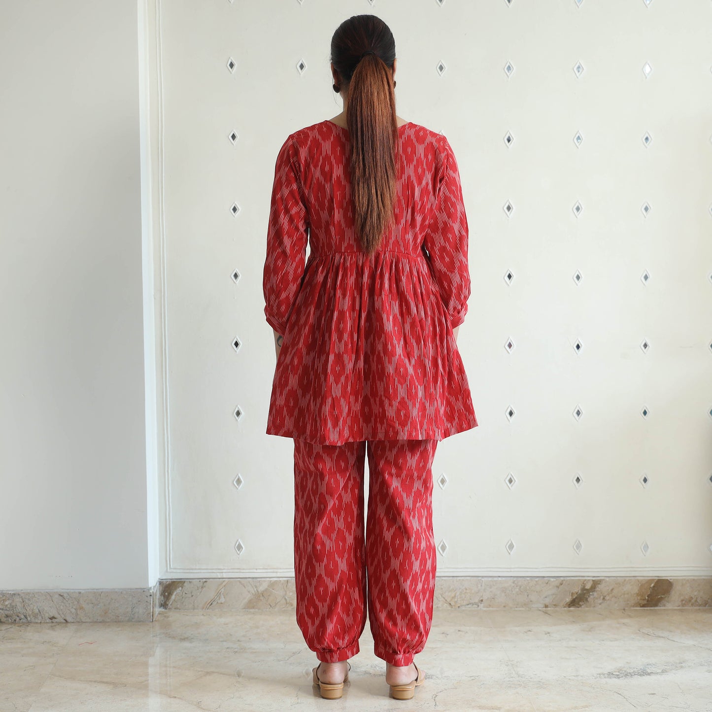 Buy Pochampally Ikat Cotton Co-Ord Set 06 Online at iTokri.com