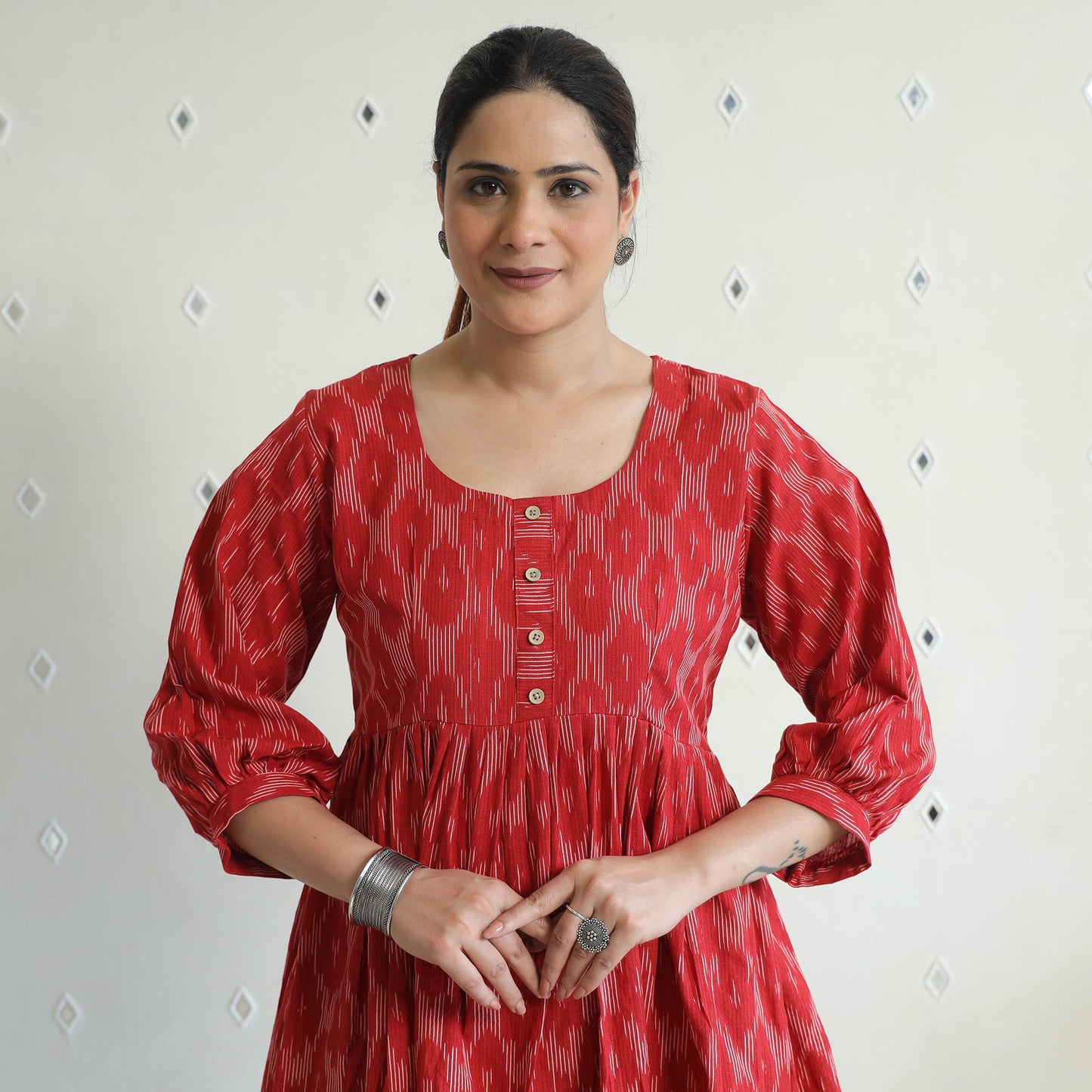 Buy Pochampally Ikat Cotton Co-Ord Set 06 Online at iTokri.com