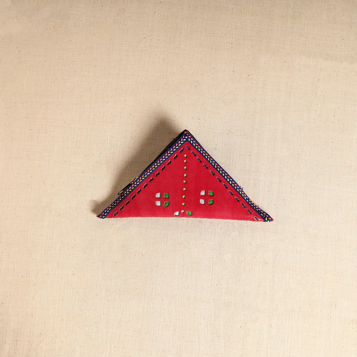Traditional Kutch Leather Clutch / Wallet 88