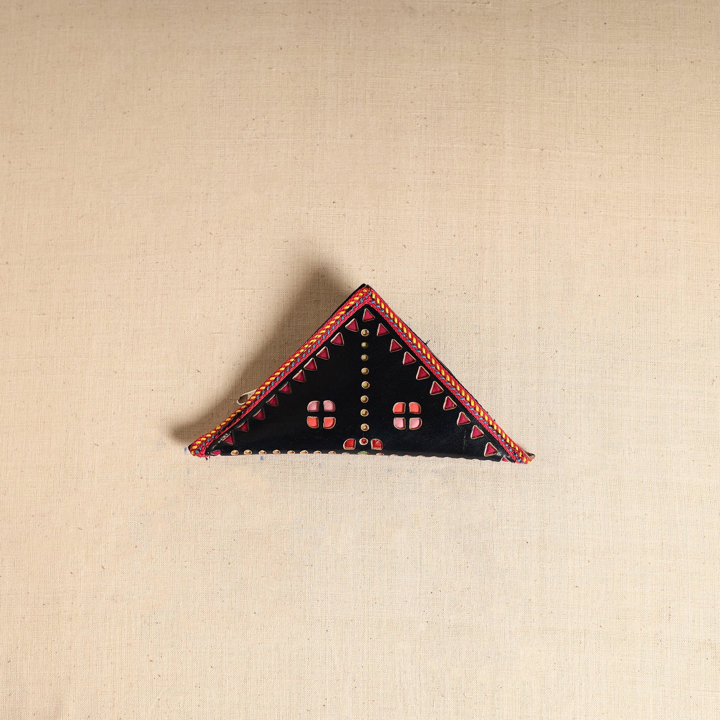 Traditional Kutch Leather Clutch / Wallet 86