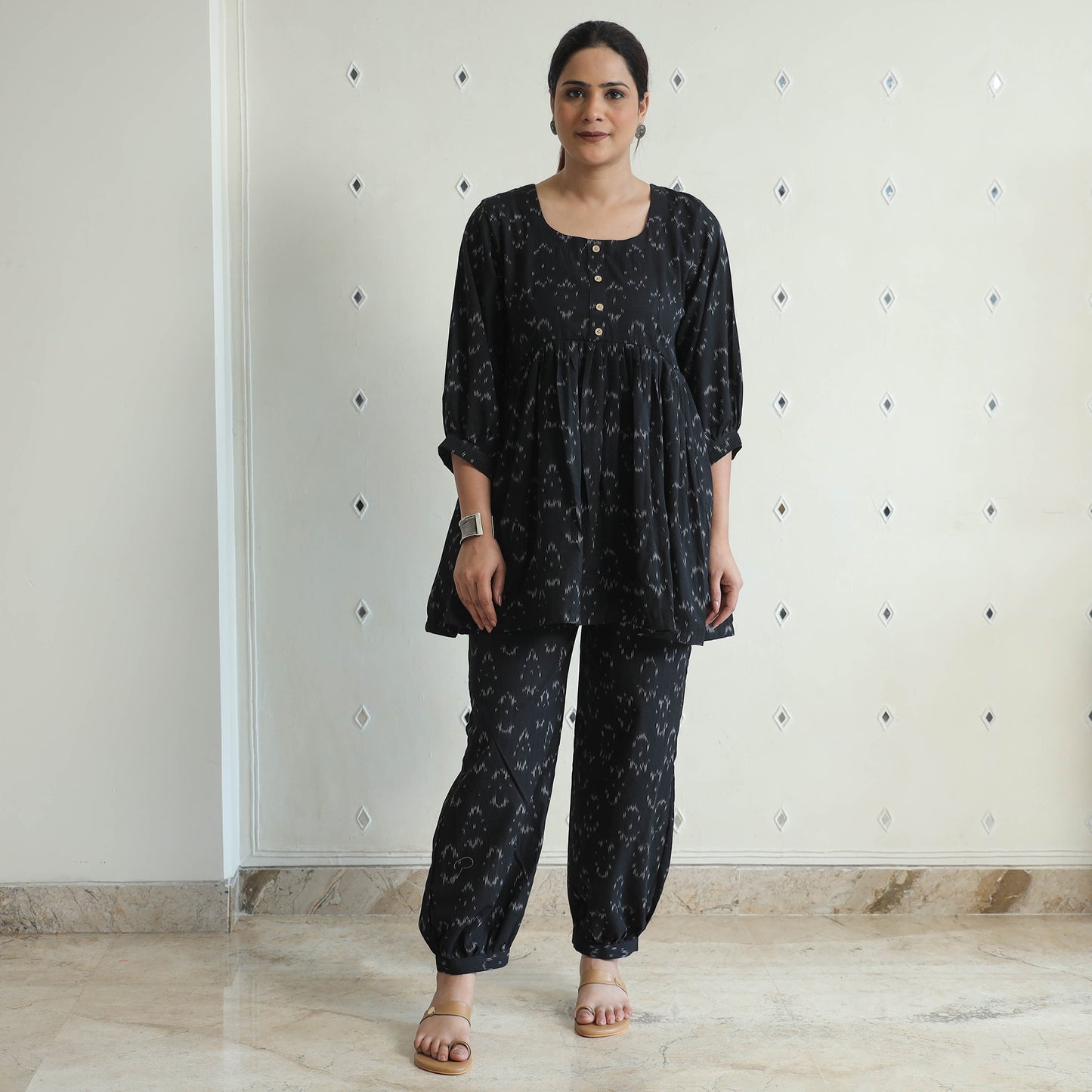 Pochampally Ikat Cotton Co-Ord Set 08