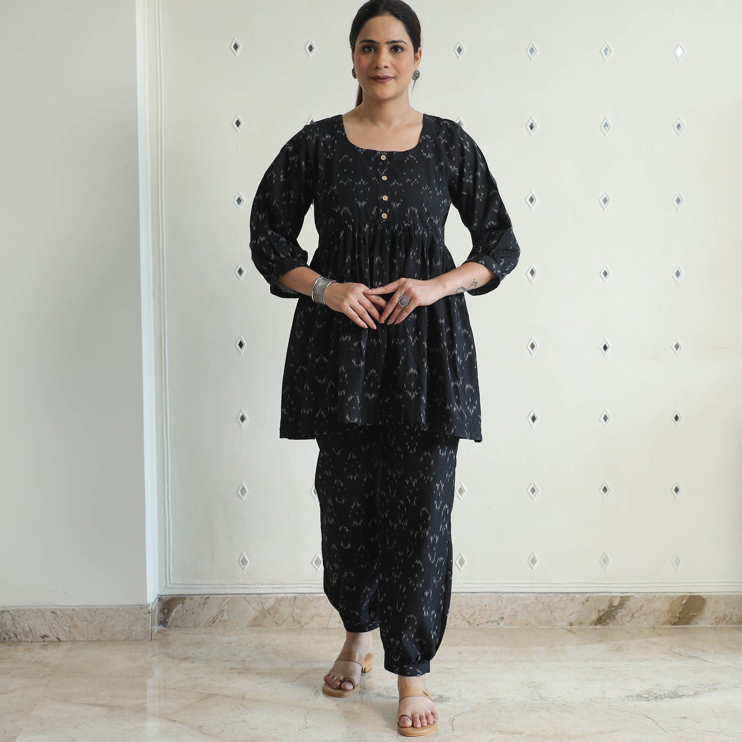 Pochampally Ikat Cotton Co-Ord Set 08