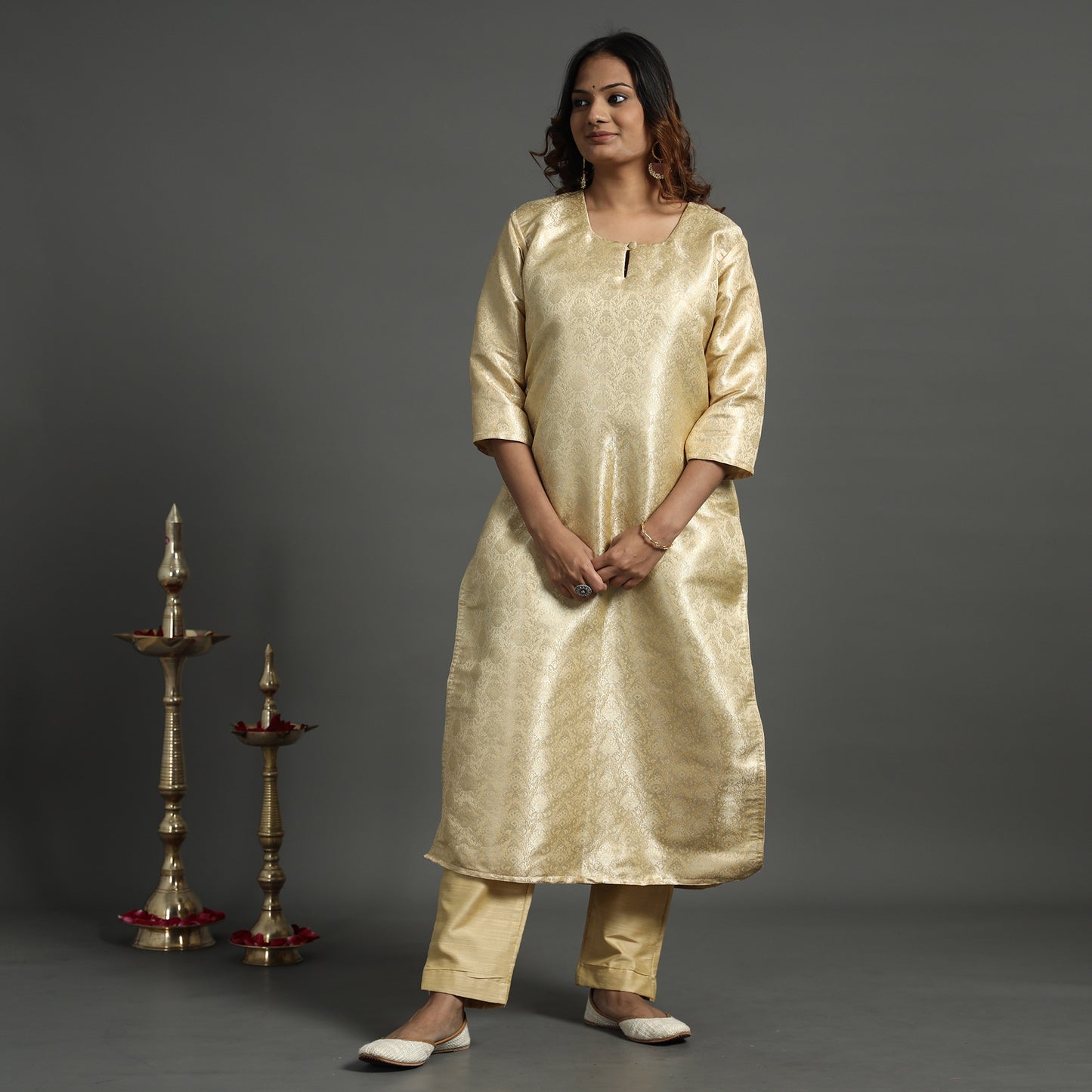 Banarasi Silk Kurta with Pant Set