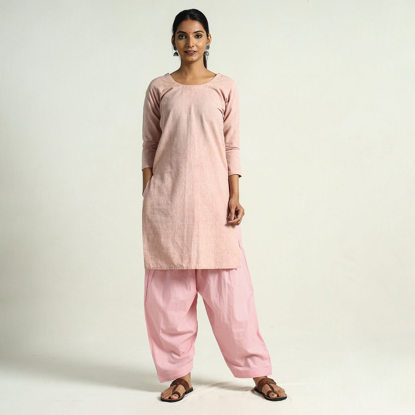 Plain Cotton Women Salwar
