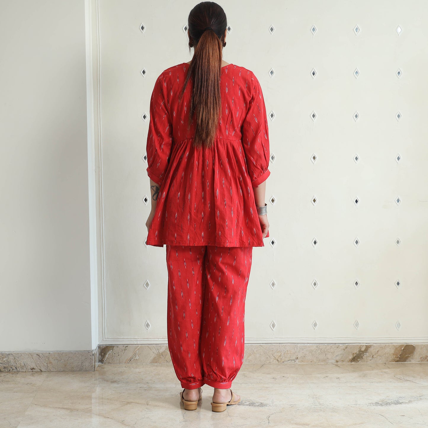 Pochampally Ikat Cotton Co-Ord Set 07