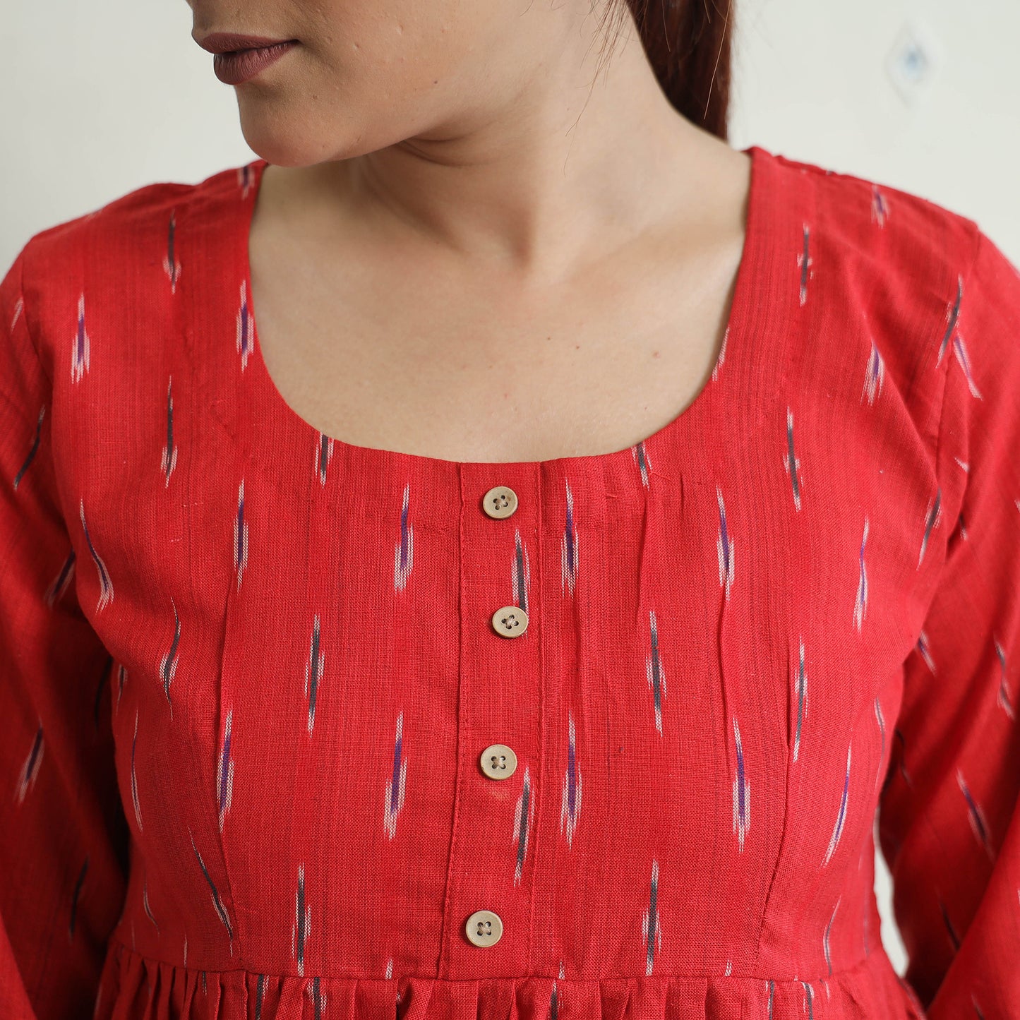 Pochampally Ikat Cotton Co-Ord Set 07