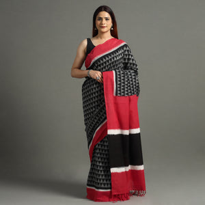 Pochampally Ikat Weave Handloom Cotton Saree 09