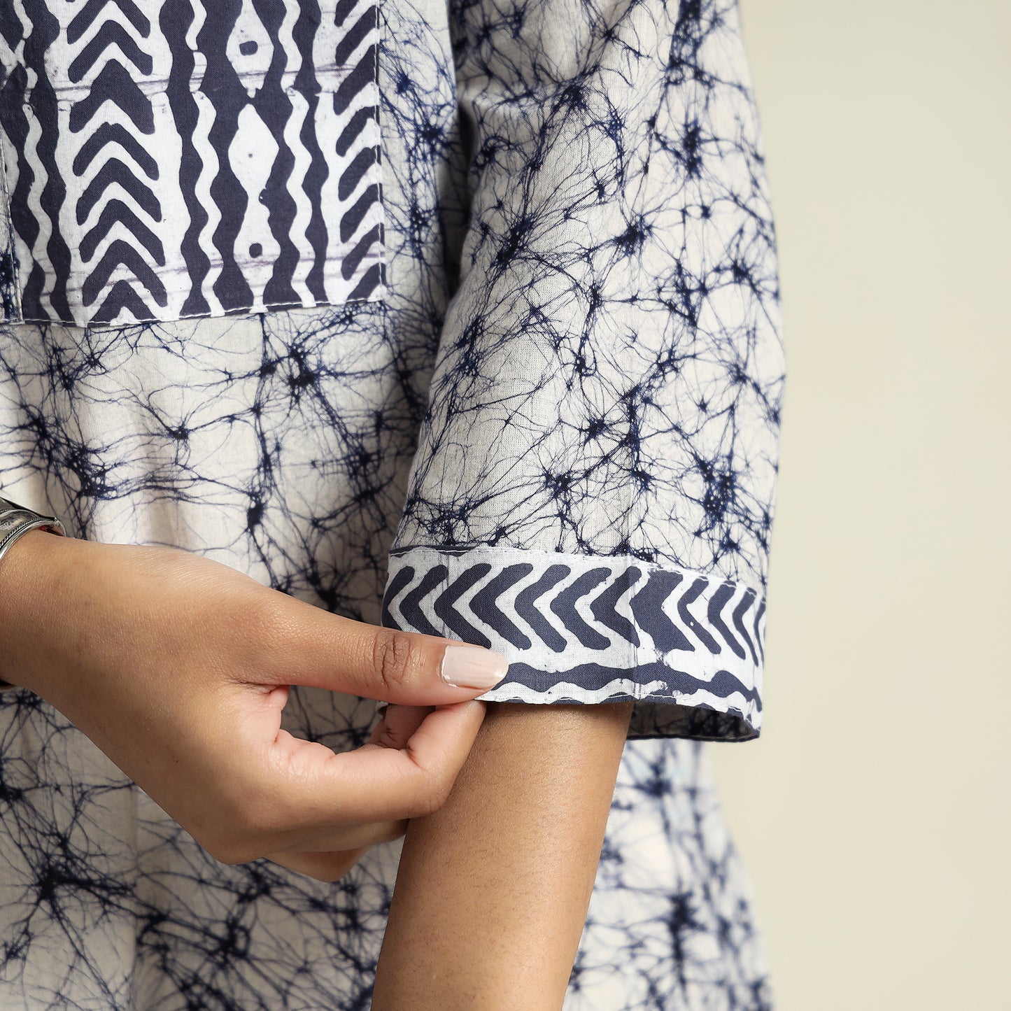 Buy Kutch Batik Printed Cotton Straight Kurta for Women