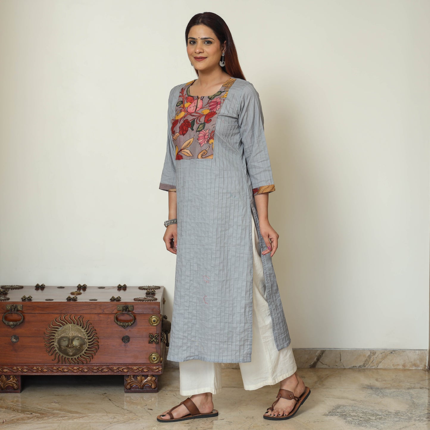 plain patchwork kurta