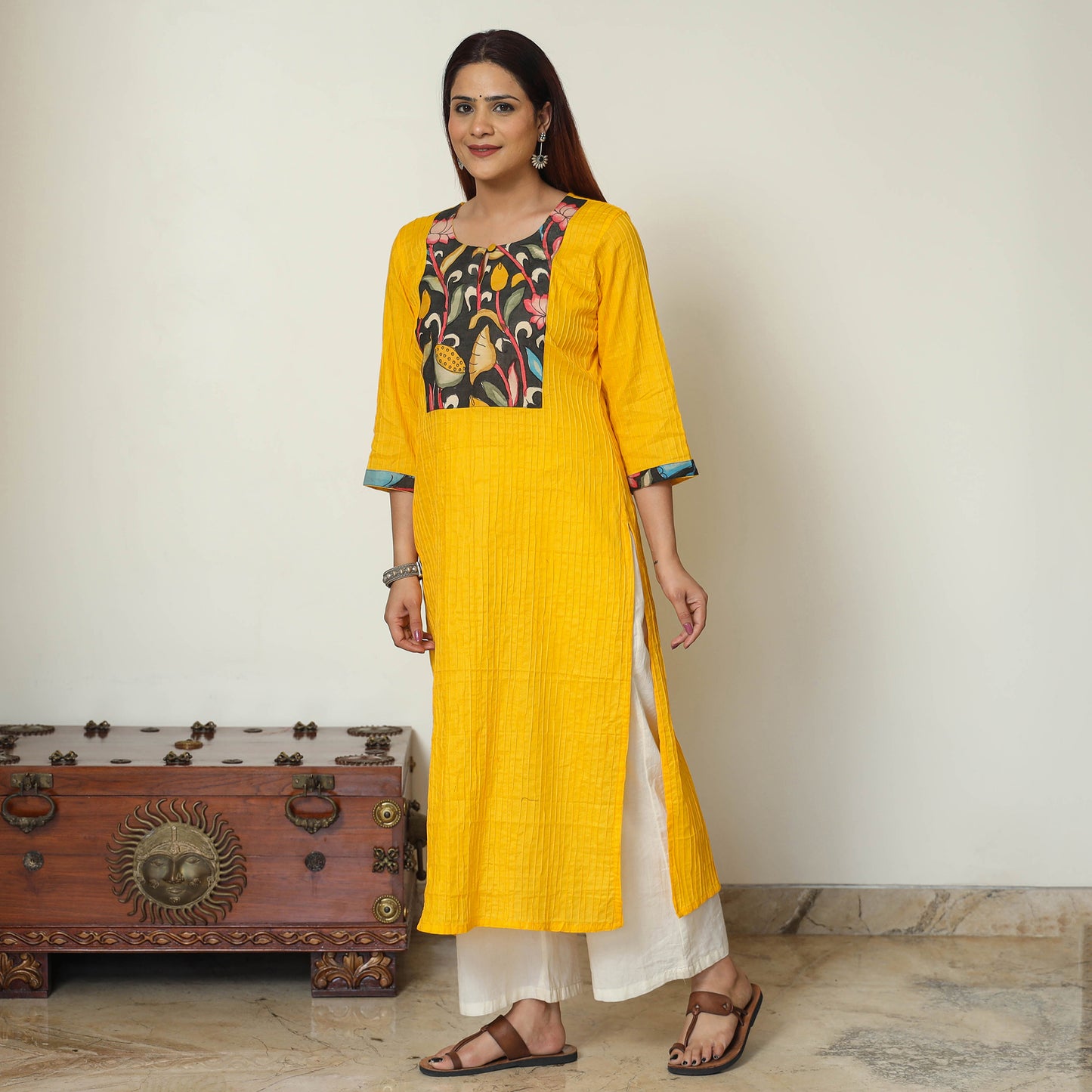 plain patchwork kurta