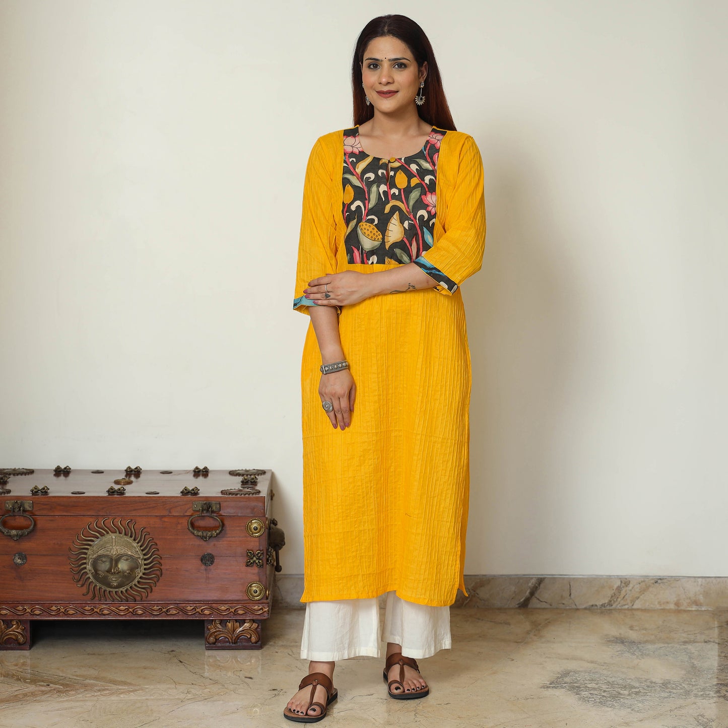 plain patchwork kurta