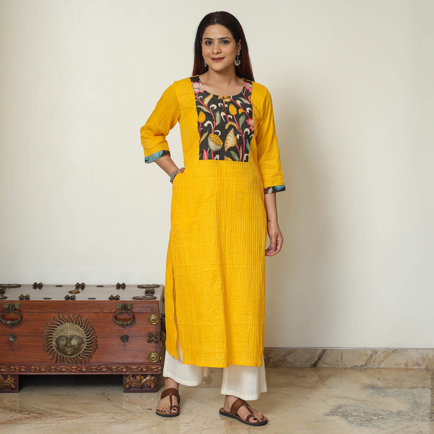 plain patchwork kurta