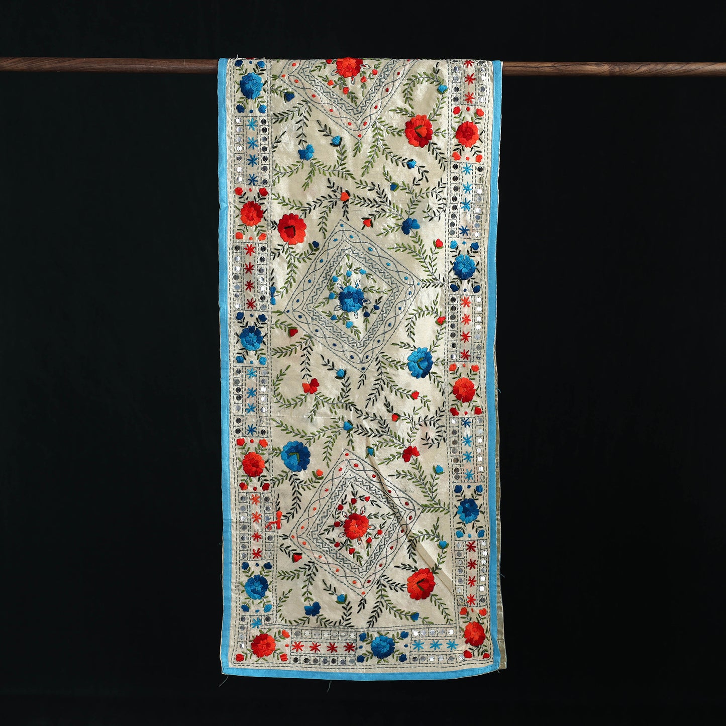 Ranihati Chanderi Silk Hand Embroidered Stole 64