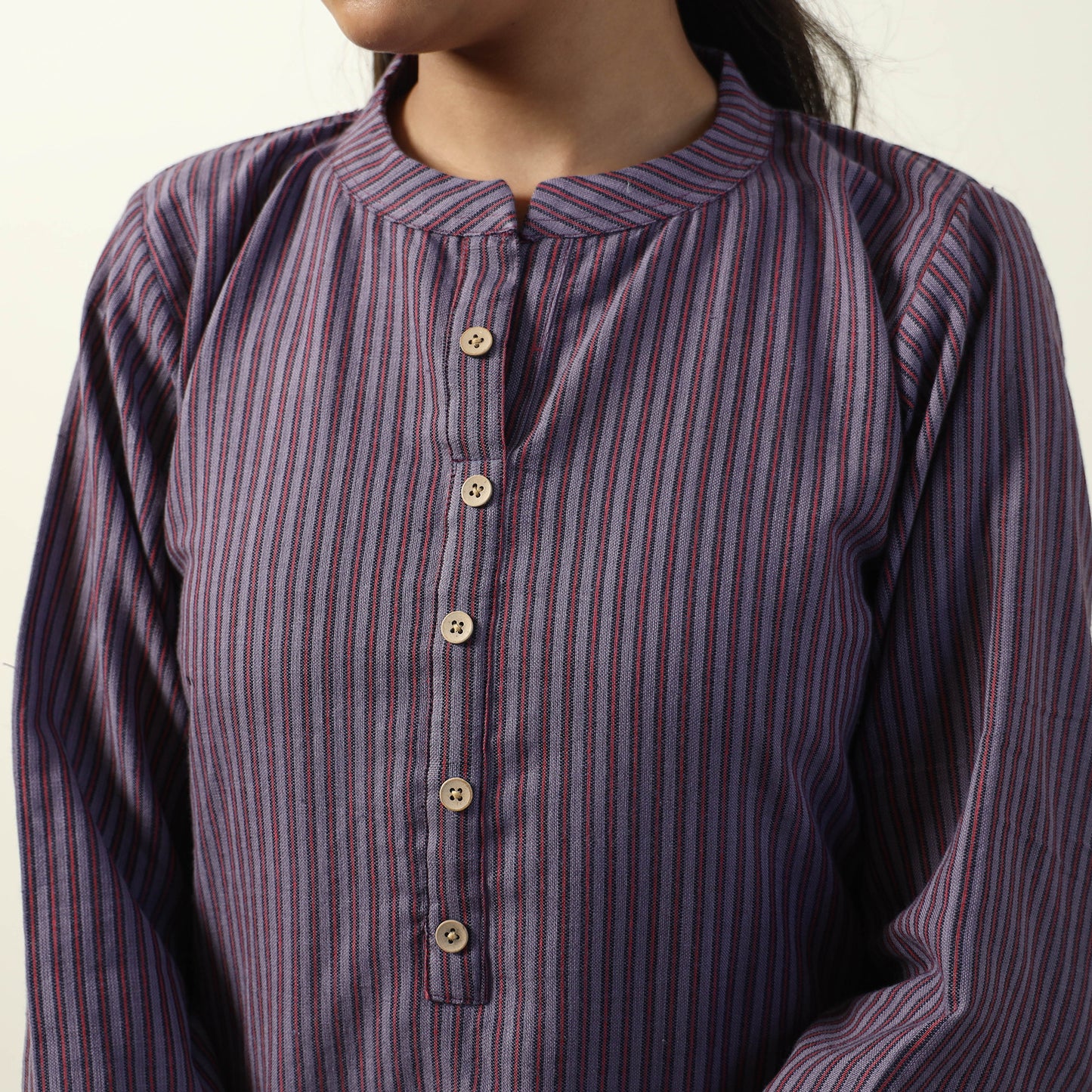 Buy Jhiri Handloom Cotton Straight Long Kurta Online l iTokri.com