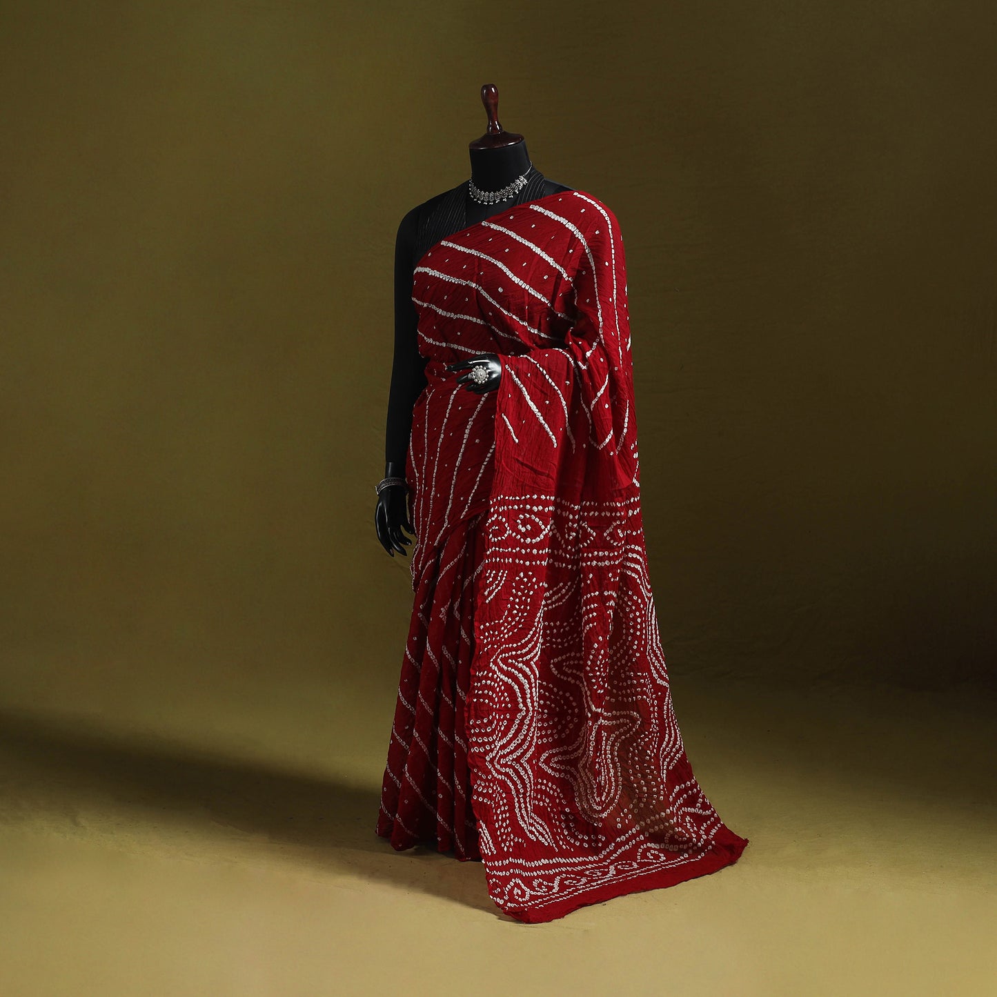 Kutch Tie-Dye Pure Cotton Bandhani Saree 13