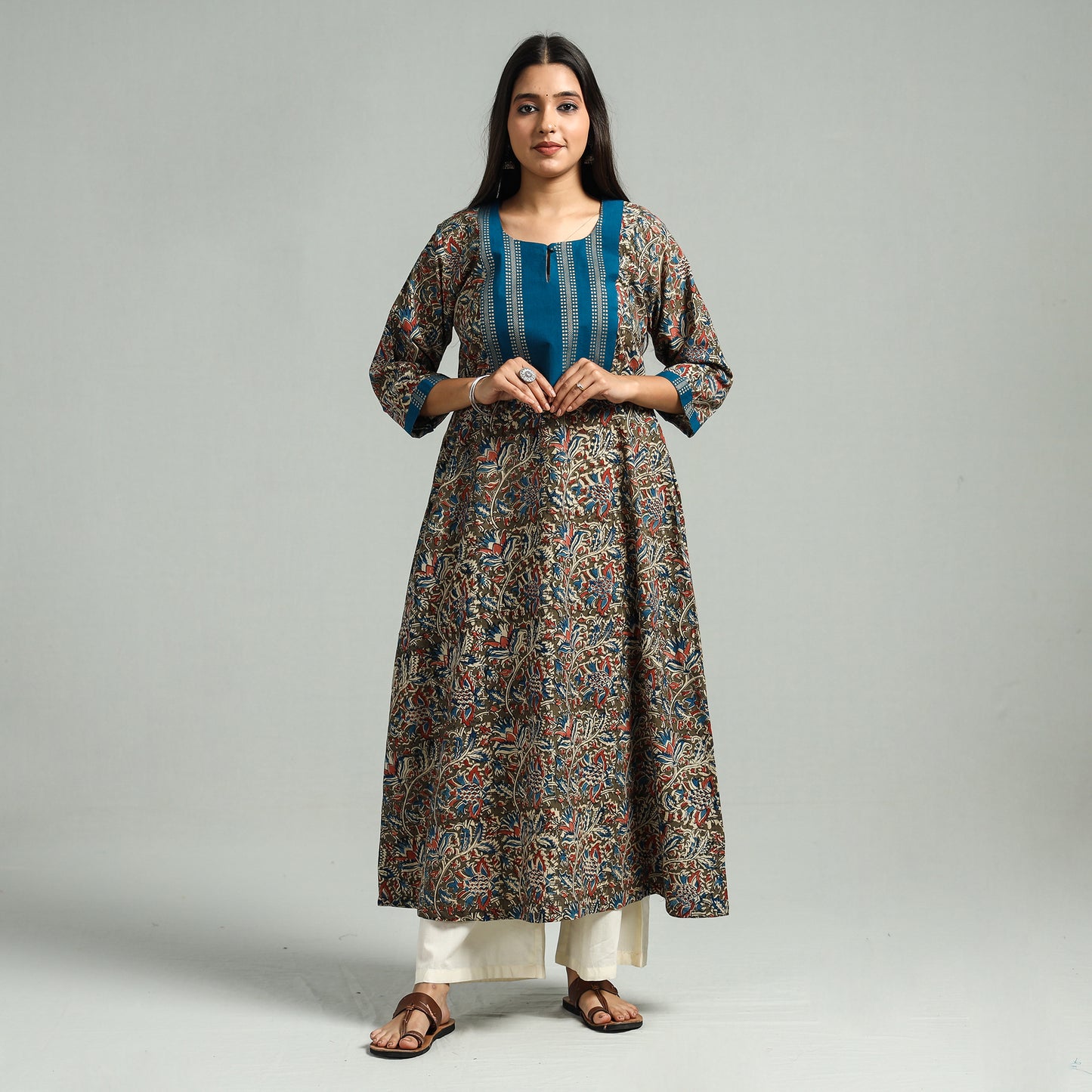 Kalamkari Hand Block Printed kurta