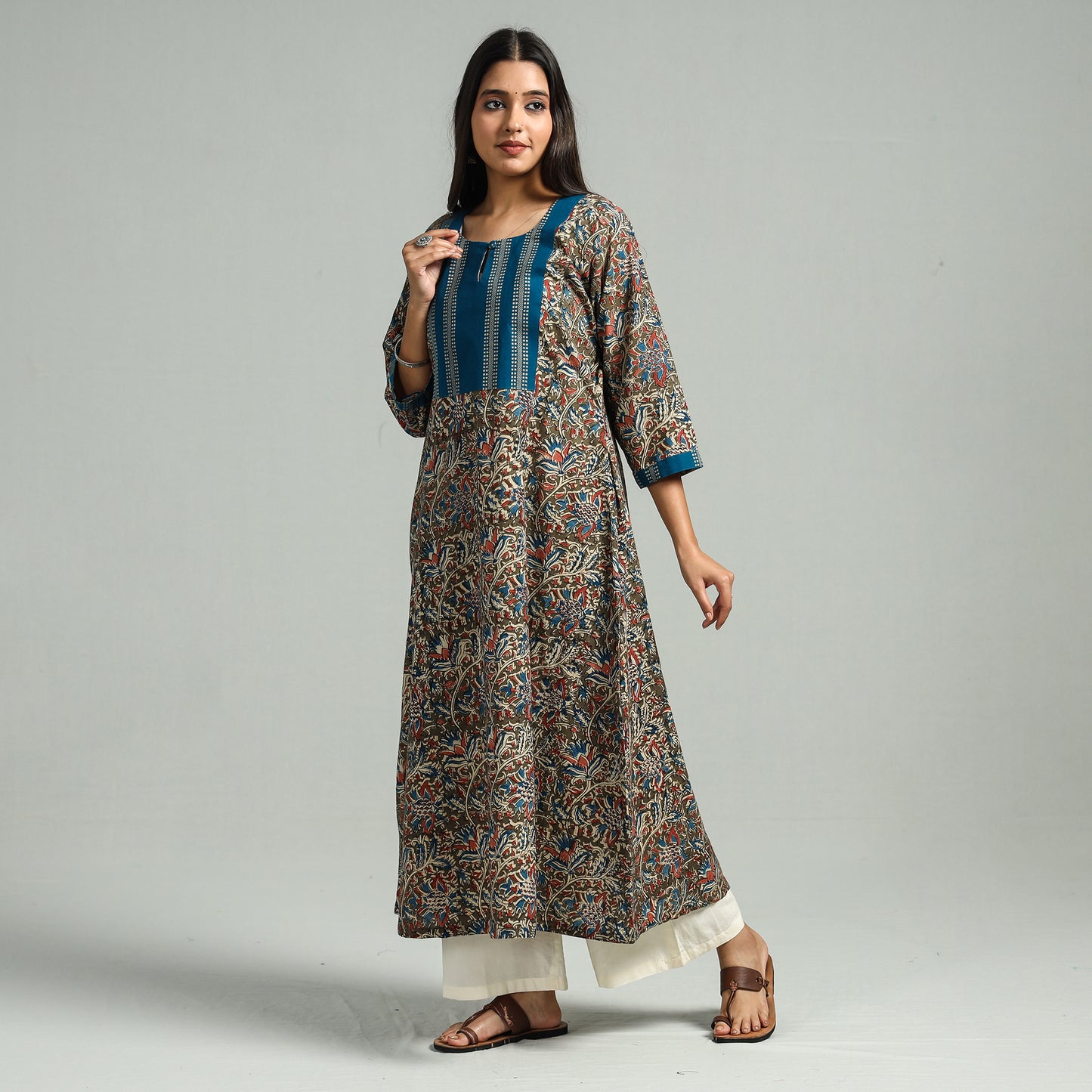 Kalamkari Hand Block Printed kurta