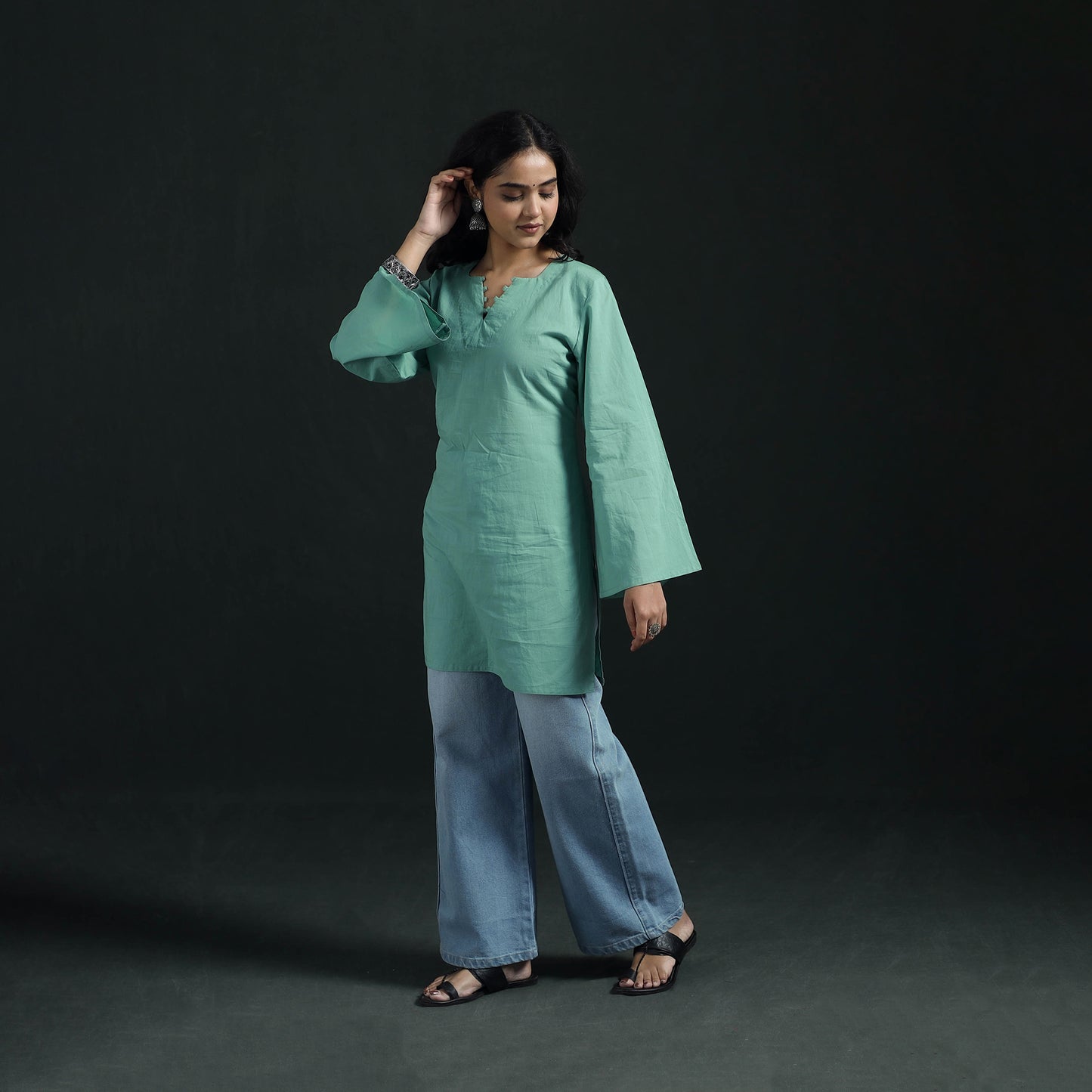 Plain Cotton Short Kurta for Women 11
