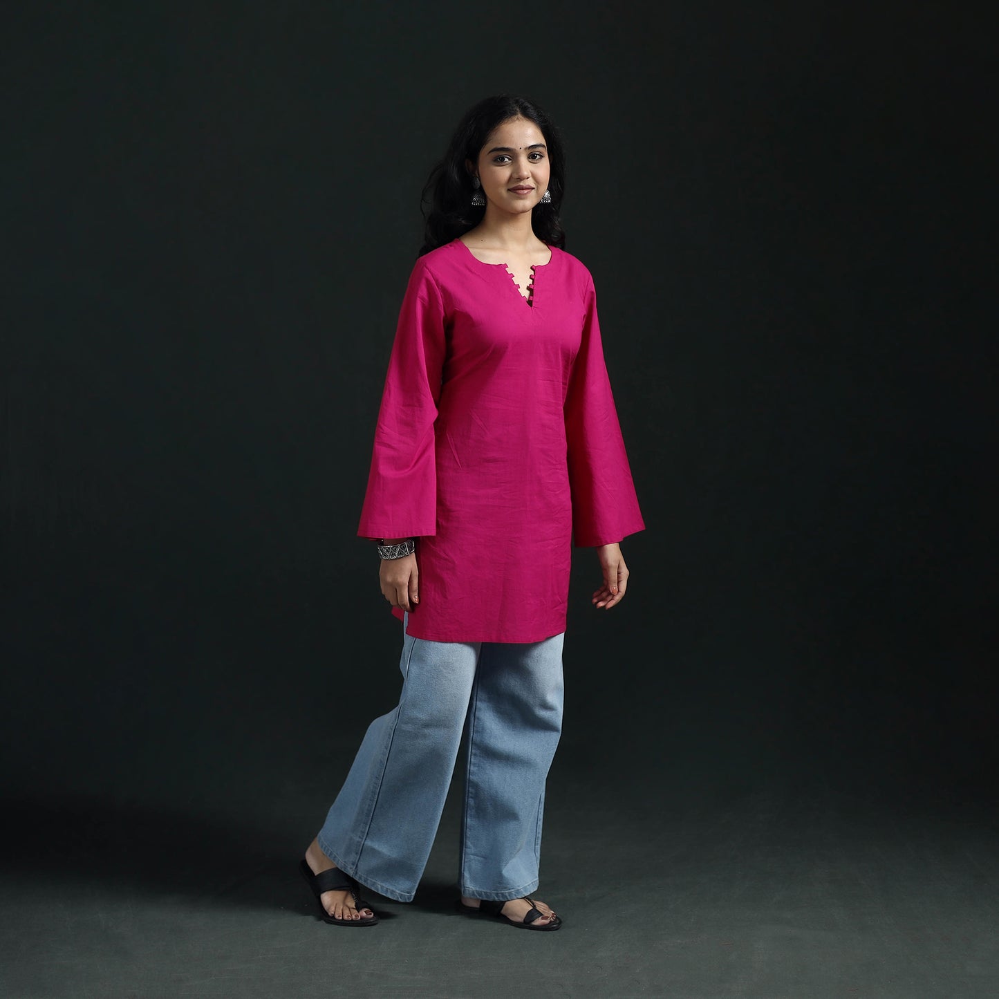Plain Cotton Short Kurta for Women 12
