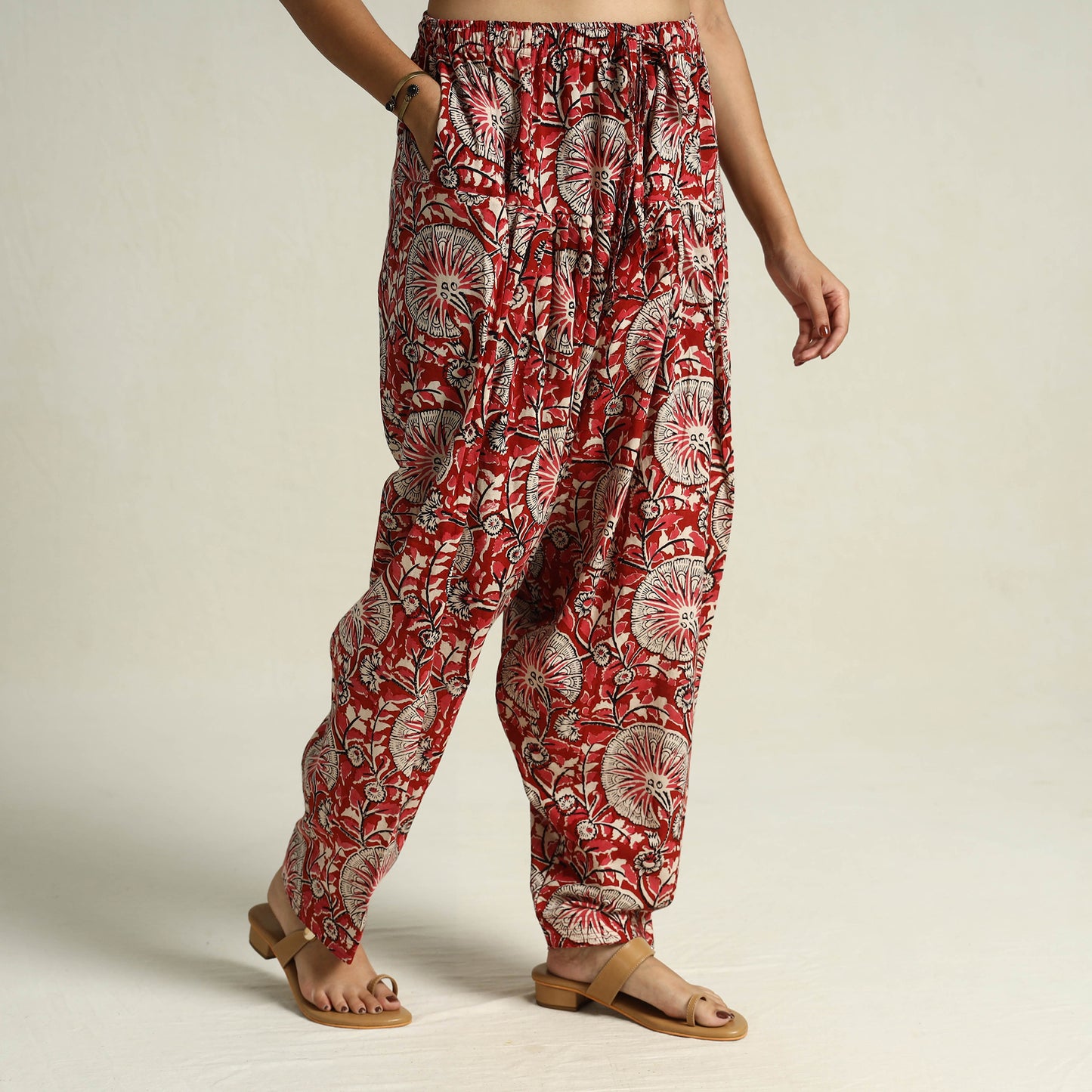 Buy Bagru Block Printed Cotton Elasticated Salwar 06 Online at iTokri.com