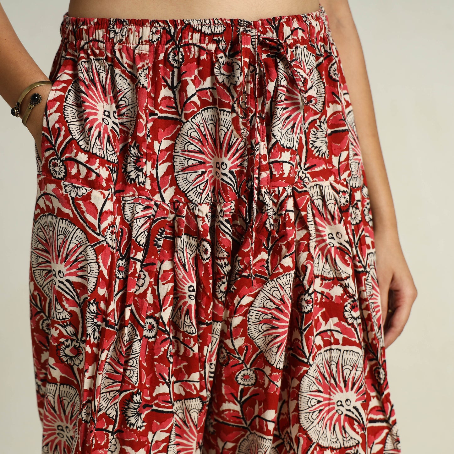 Buy Bagru Block Printed Cotton Elasticated Salwar 06 Online at iTokri.com
