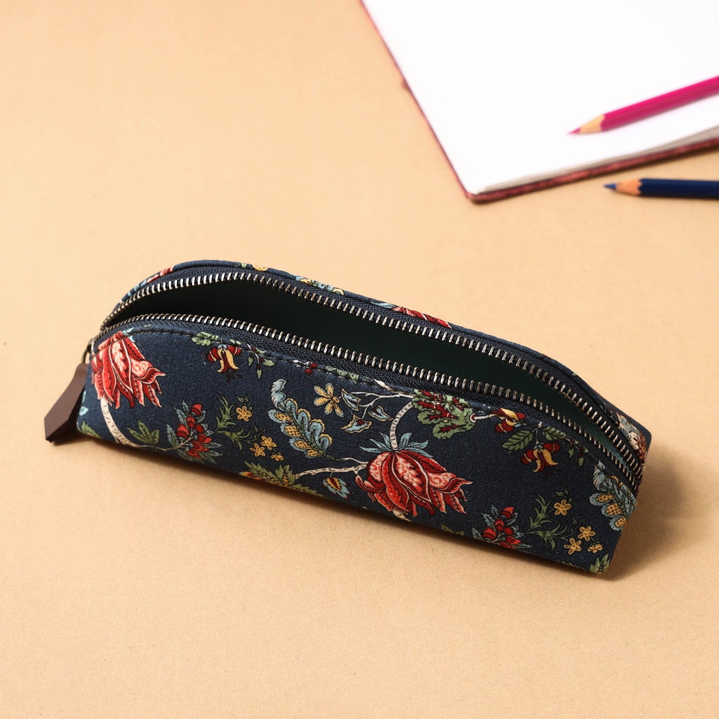 Floral Printed Handcrafted Pencil Pouch