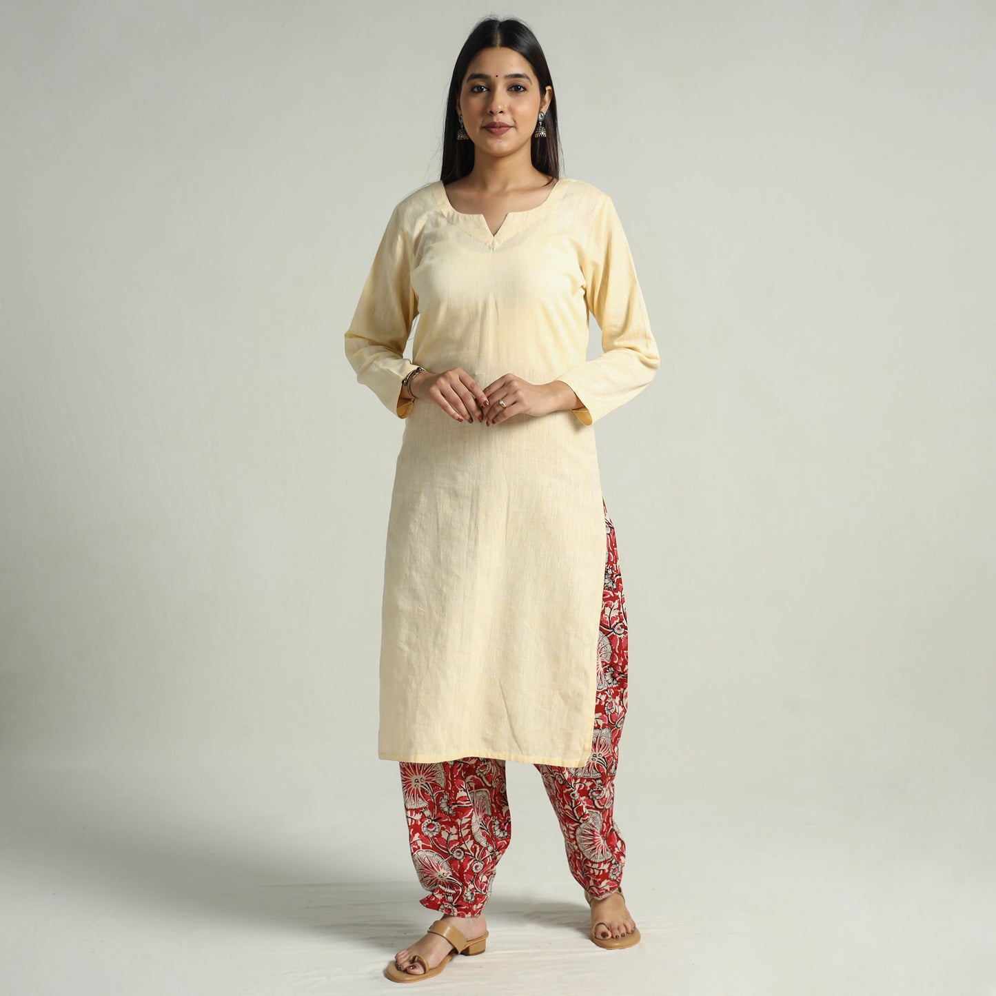 Buy Bagru Block Printed Cotton Elasticated Salwar 06 Online at iTokri.com