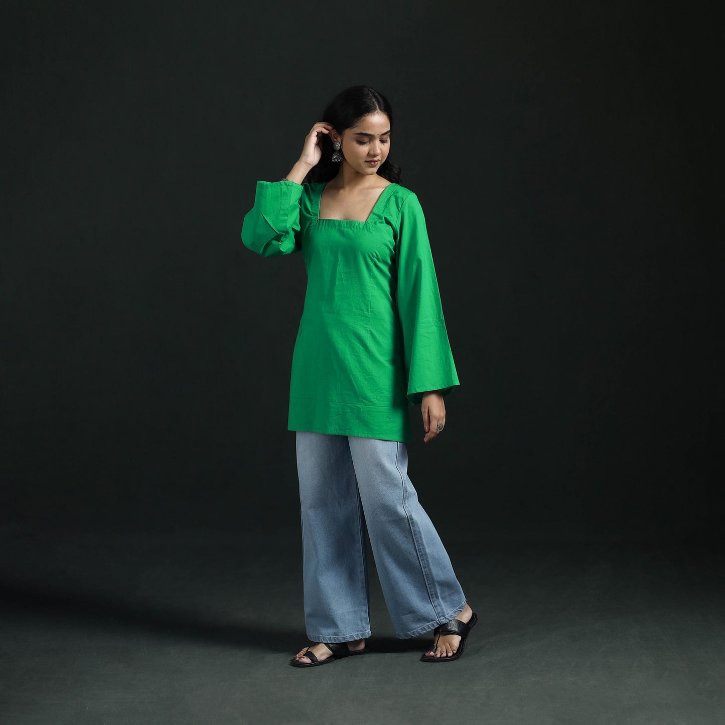Plain Cotton Short Kurta for Women 16