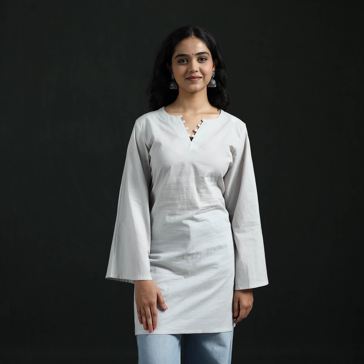 Plain Cotton Short Kurta for Women 14