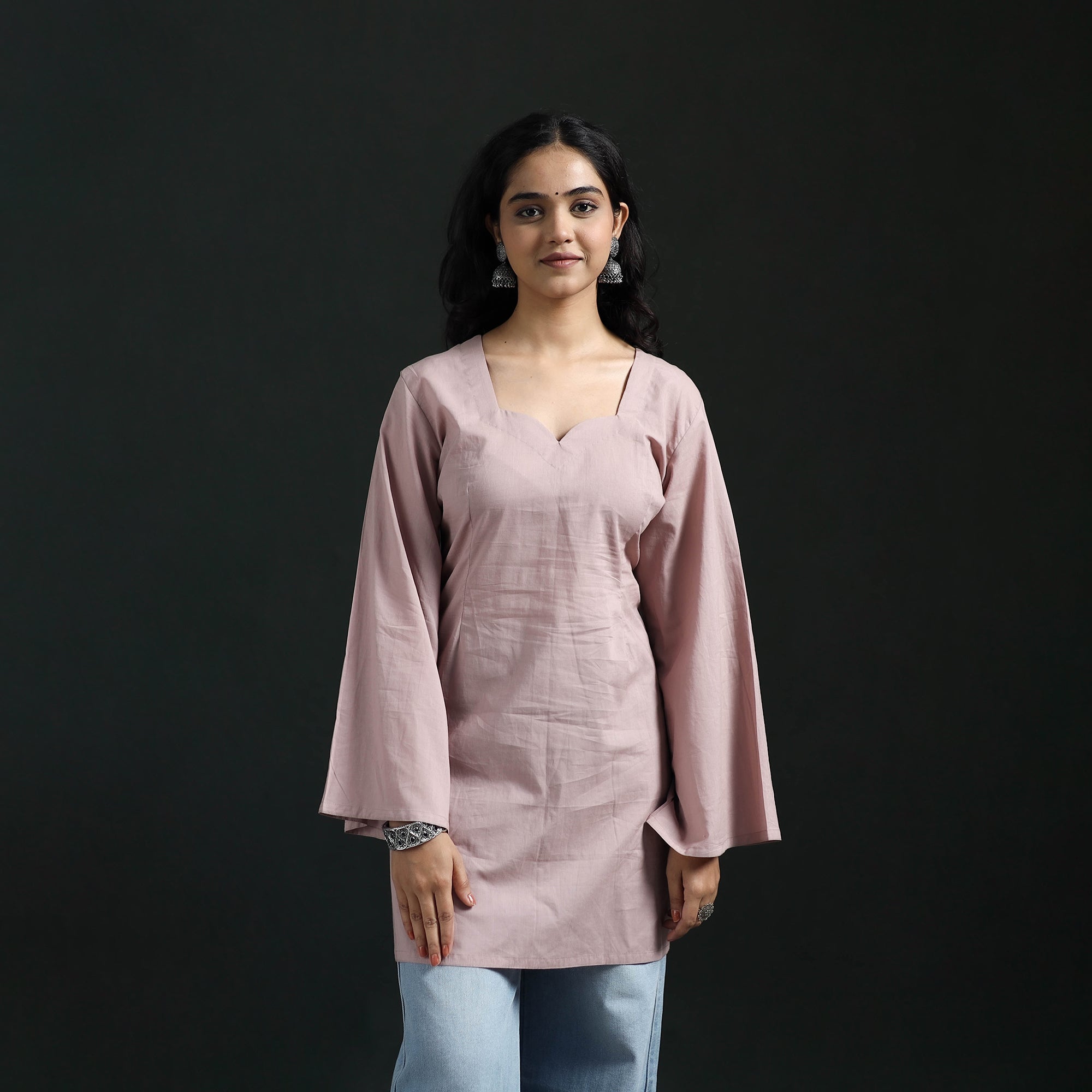 Plain Cotton Short Kurta for Women 24