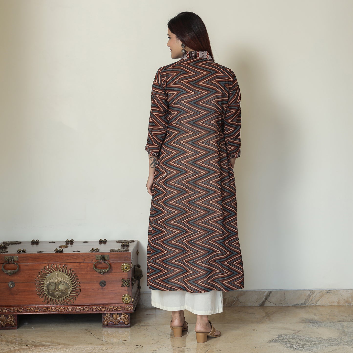 Ajrakh Block Printed Kurta