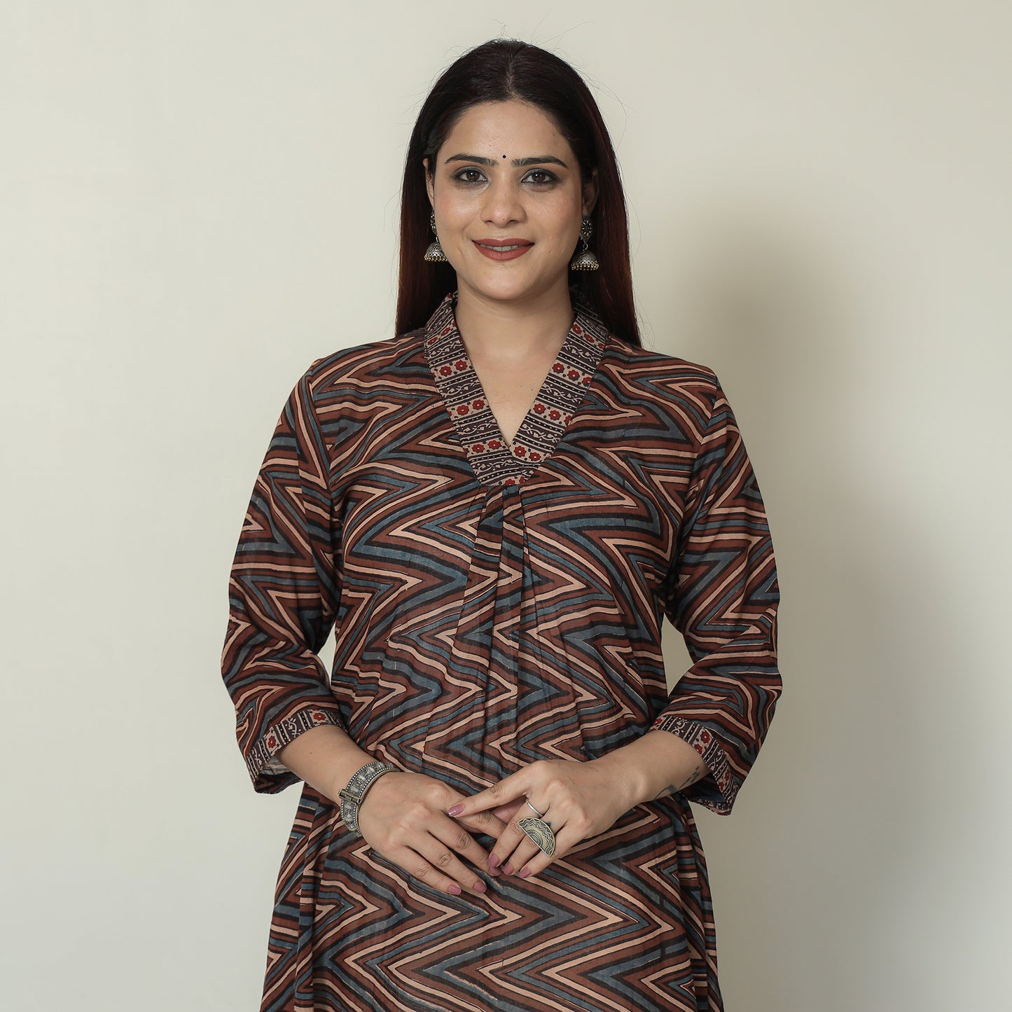 Ajrakh Block Printed Kurta