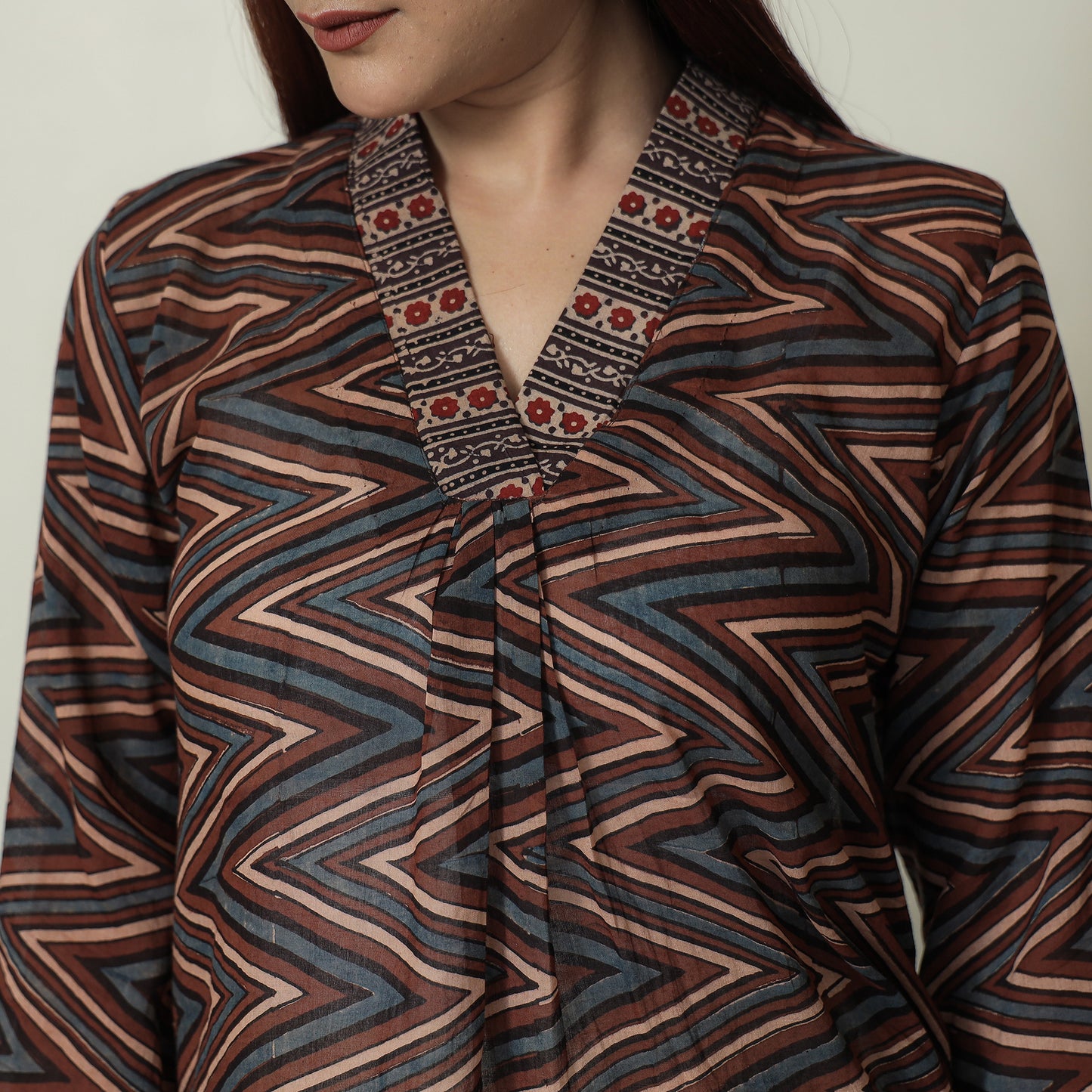 Ajrakh Block Printed Kurta